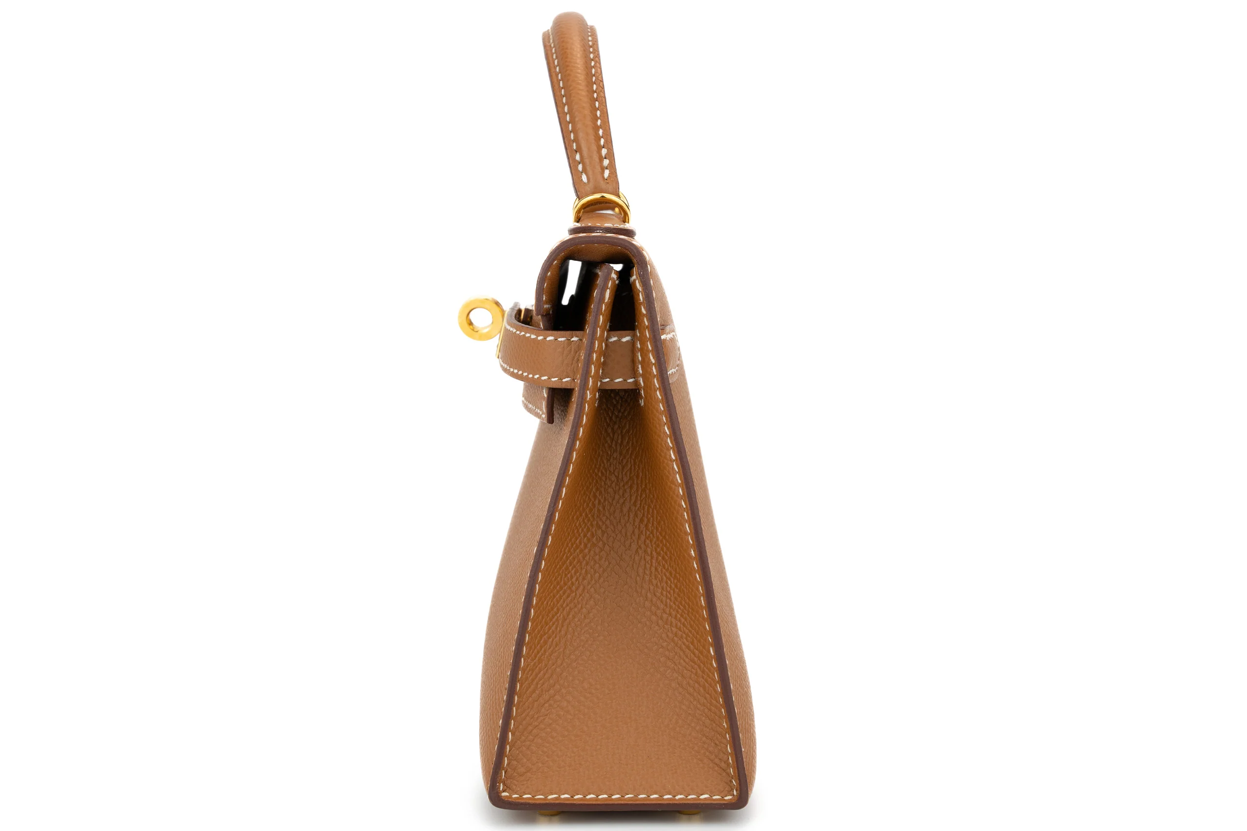 Hermès Mini Kelly Sellier Epsom Gold GHW - Image 3