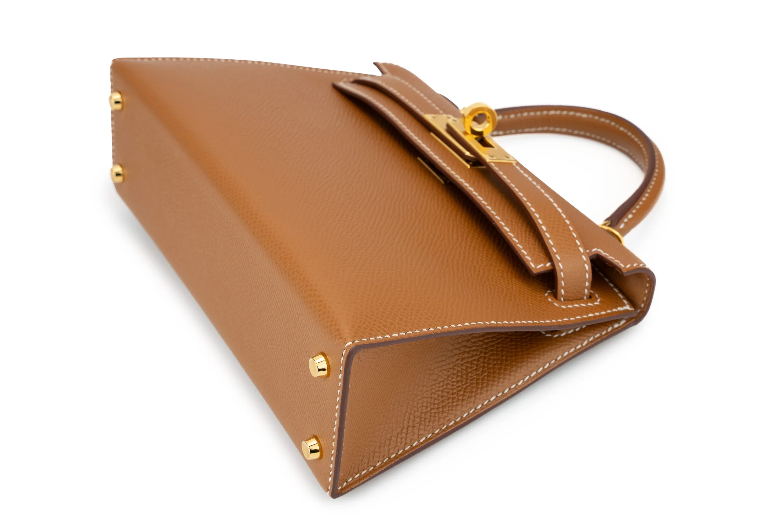 Hermès Mini Kelly Sellier Epsom Gold GHW - Image 7