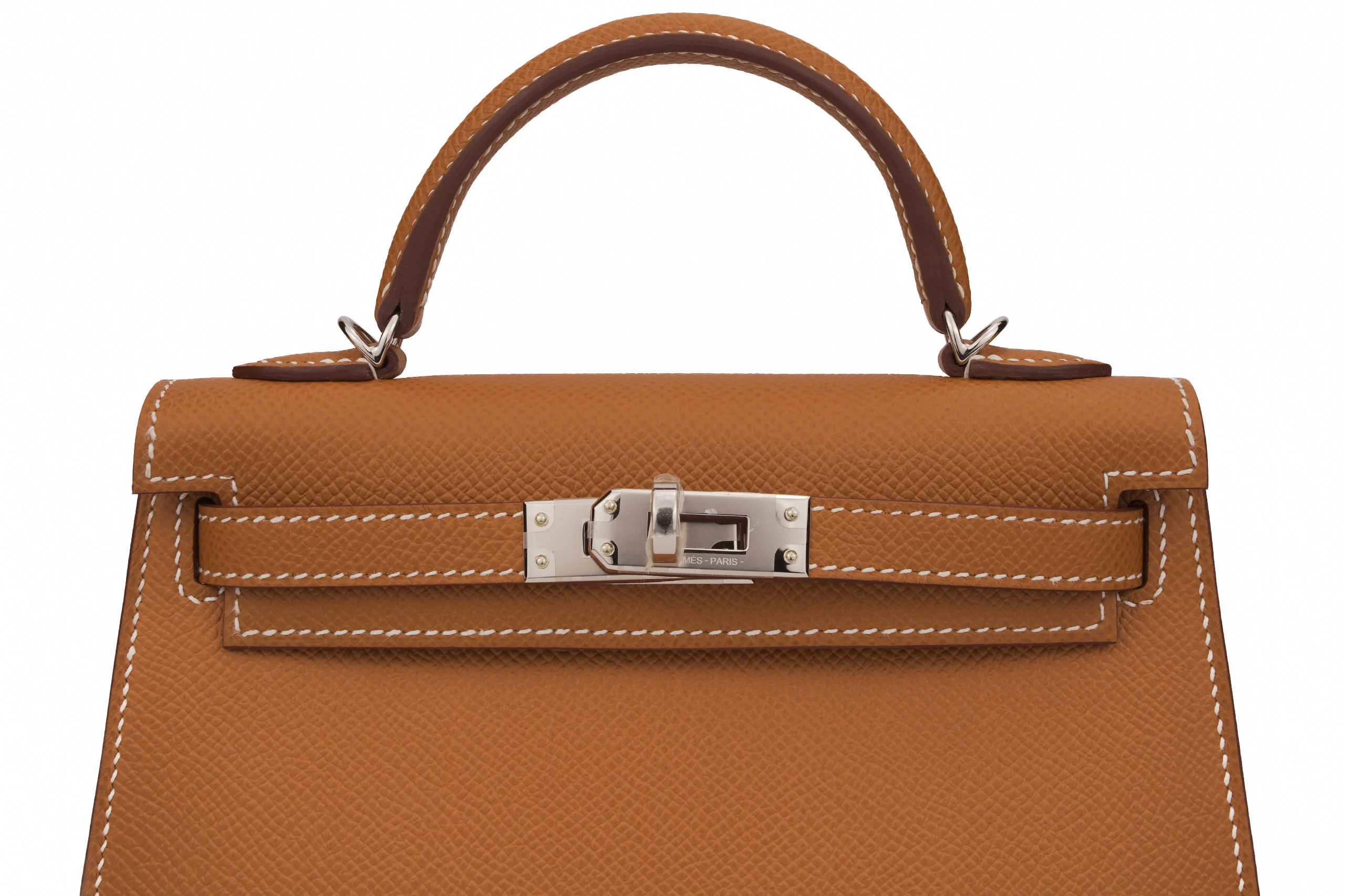 Hermès Mini Kelly Sellier Epsom Gold Phw - Image 7