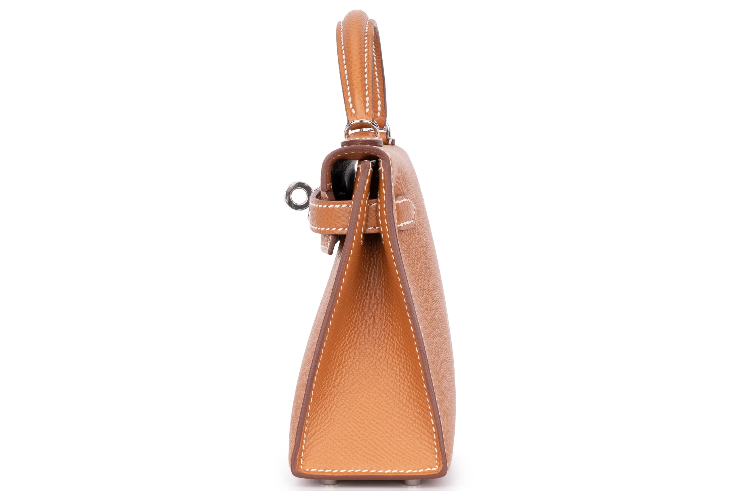 Hermès Mini Kelly Sellier Epsom Gold PHW - Image 3