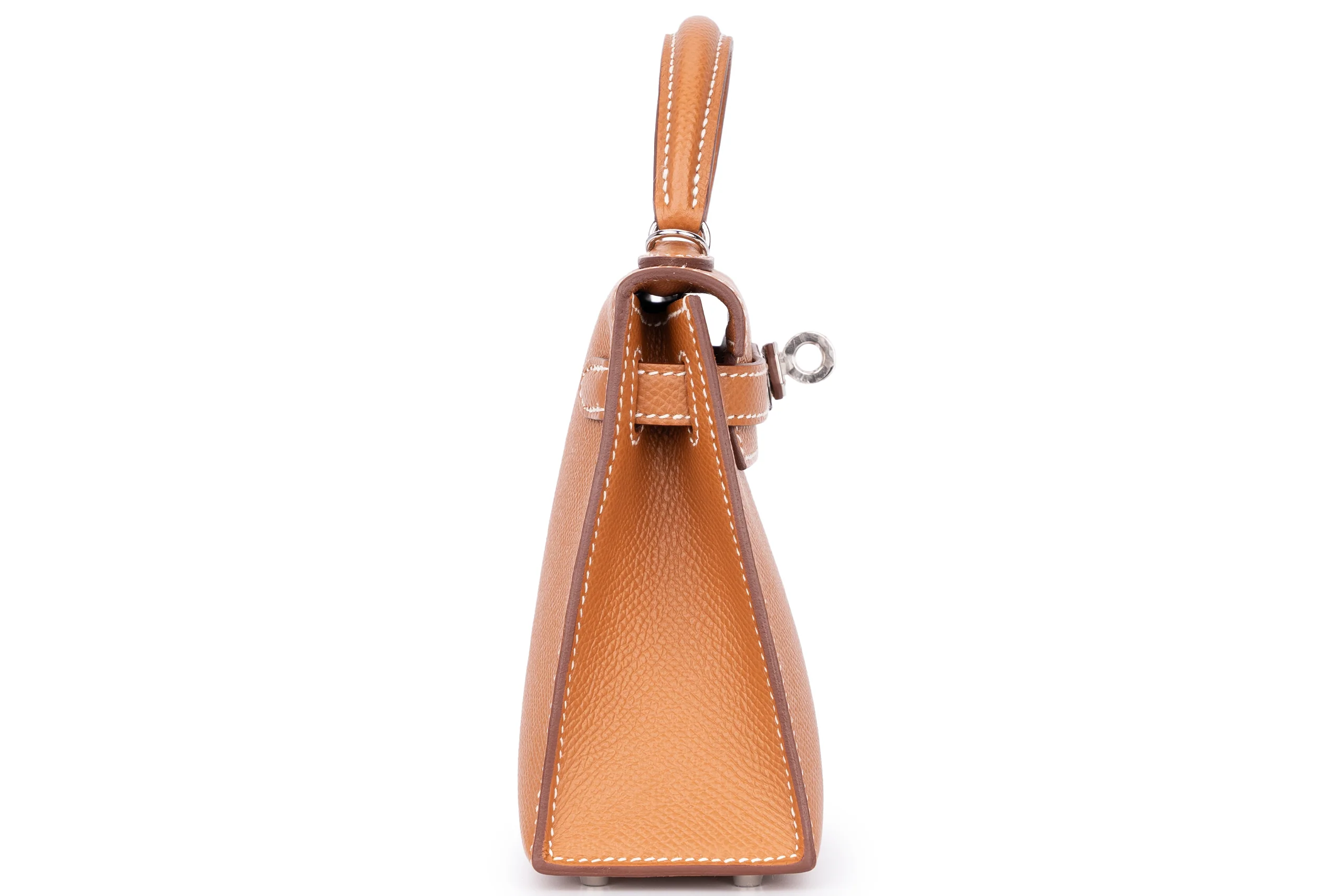 Hermès Mini Kelly Sellier Epsom Gold PHW - Image 5