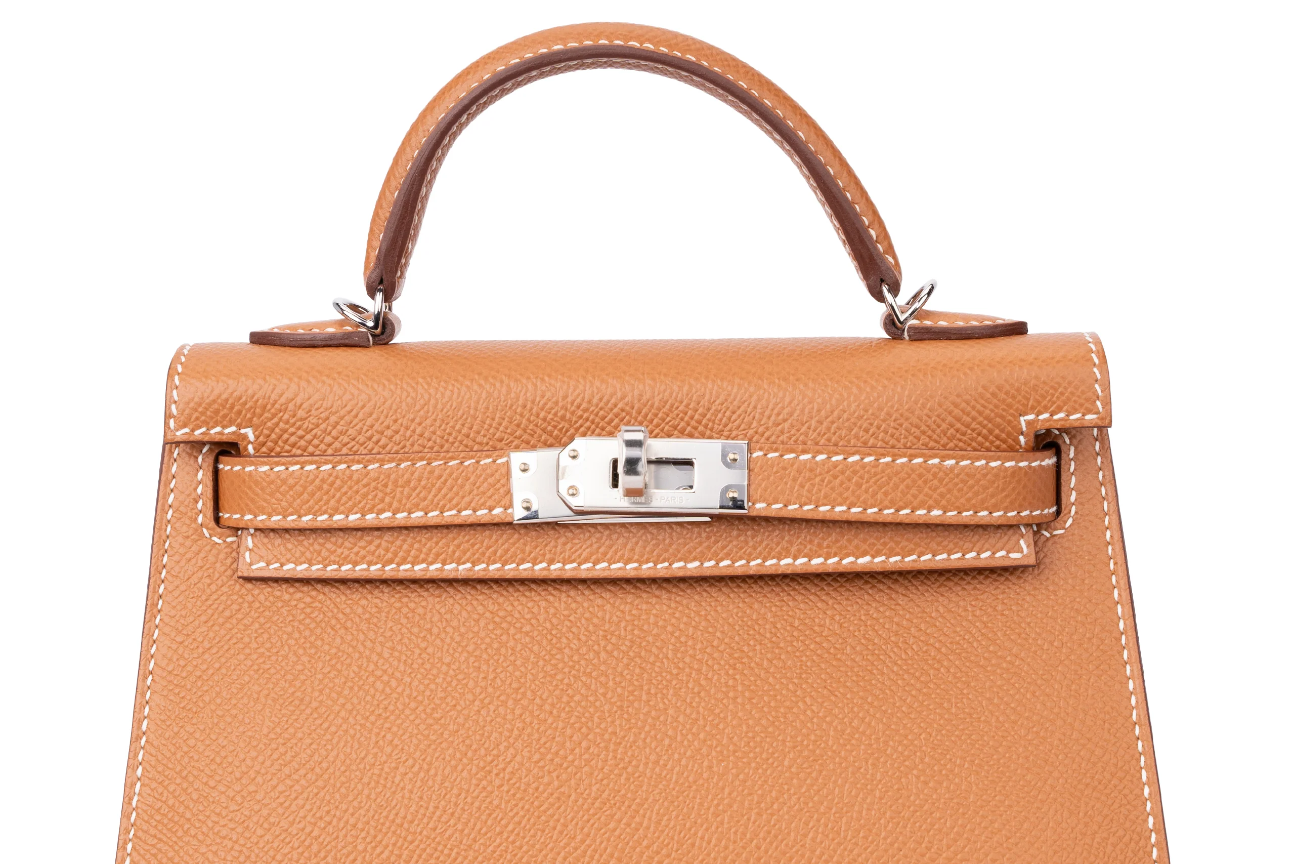 Hermès Mini Kelly Sellier Epsom Gold PHW - Image 7