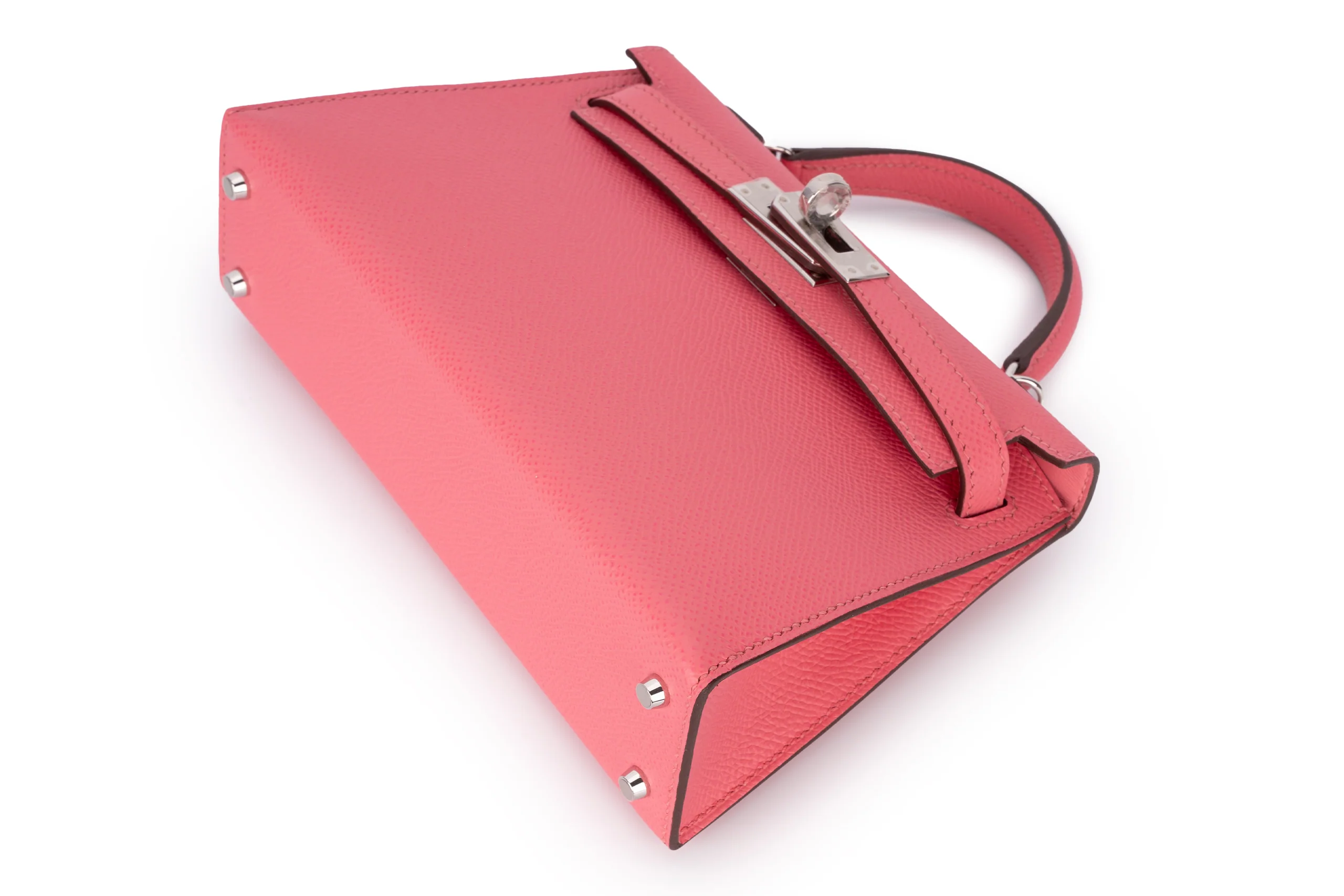 Hermès Mini Kelly Sellier Epsom Rose Azalee PHW - Image 8