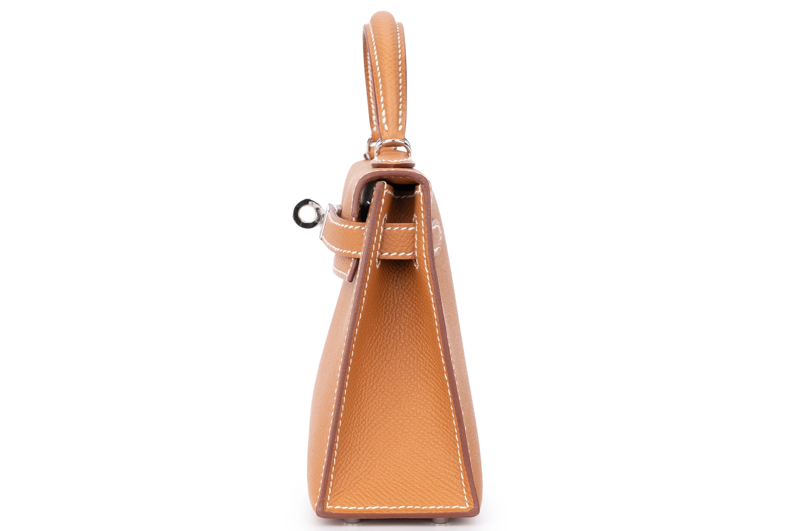 Hermès Mini Kelly Sellier Epsom Veau 37 Gold PHW - Image 3