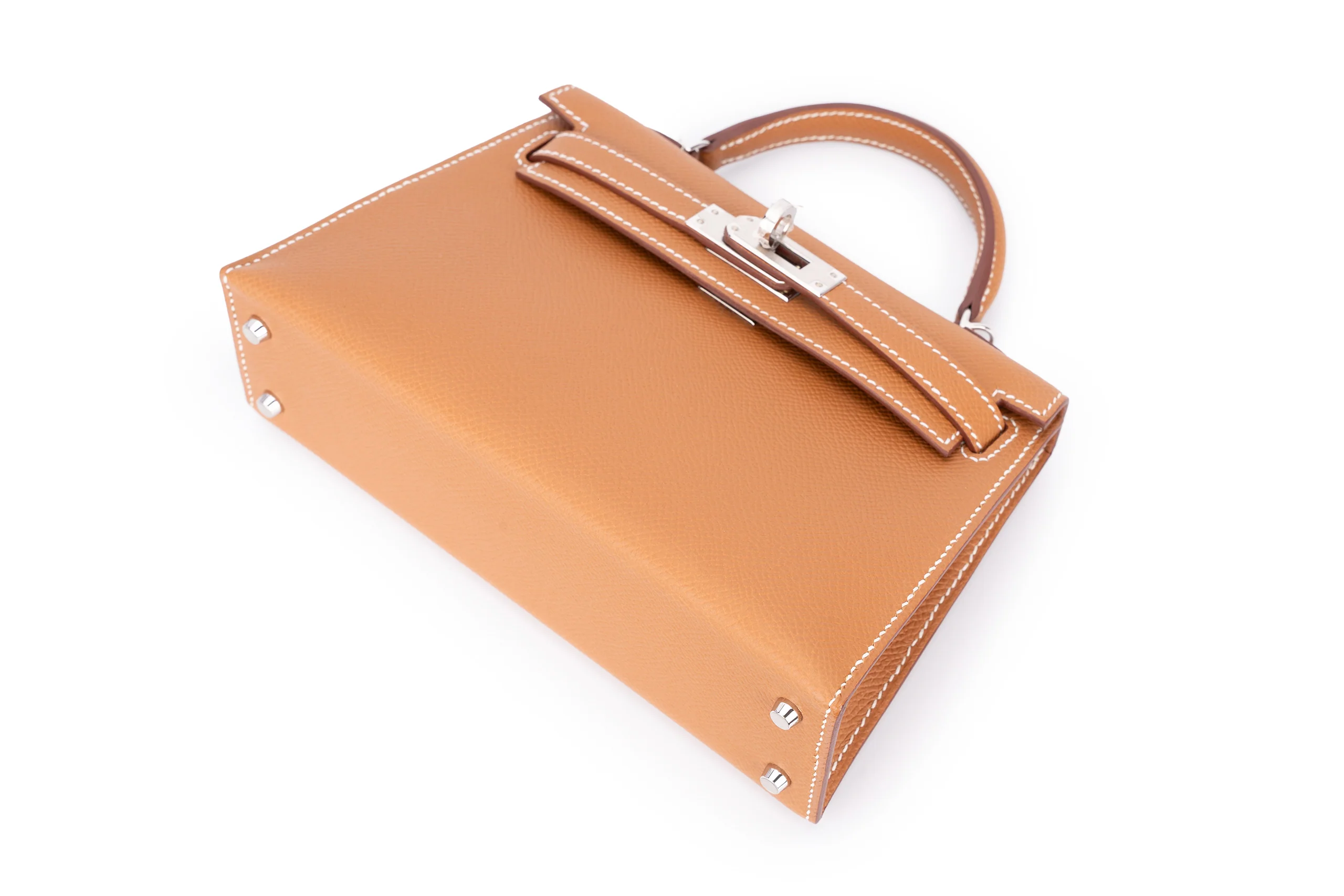 Hermès Mini Kelly Sellier Epsom Veau 37 Gold PHW - Image 8