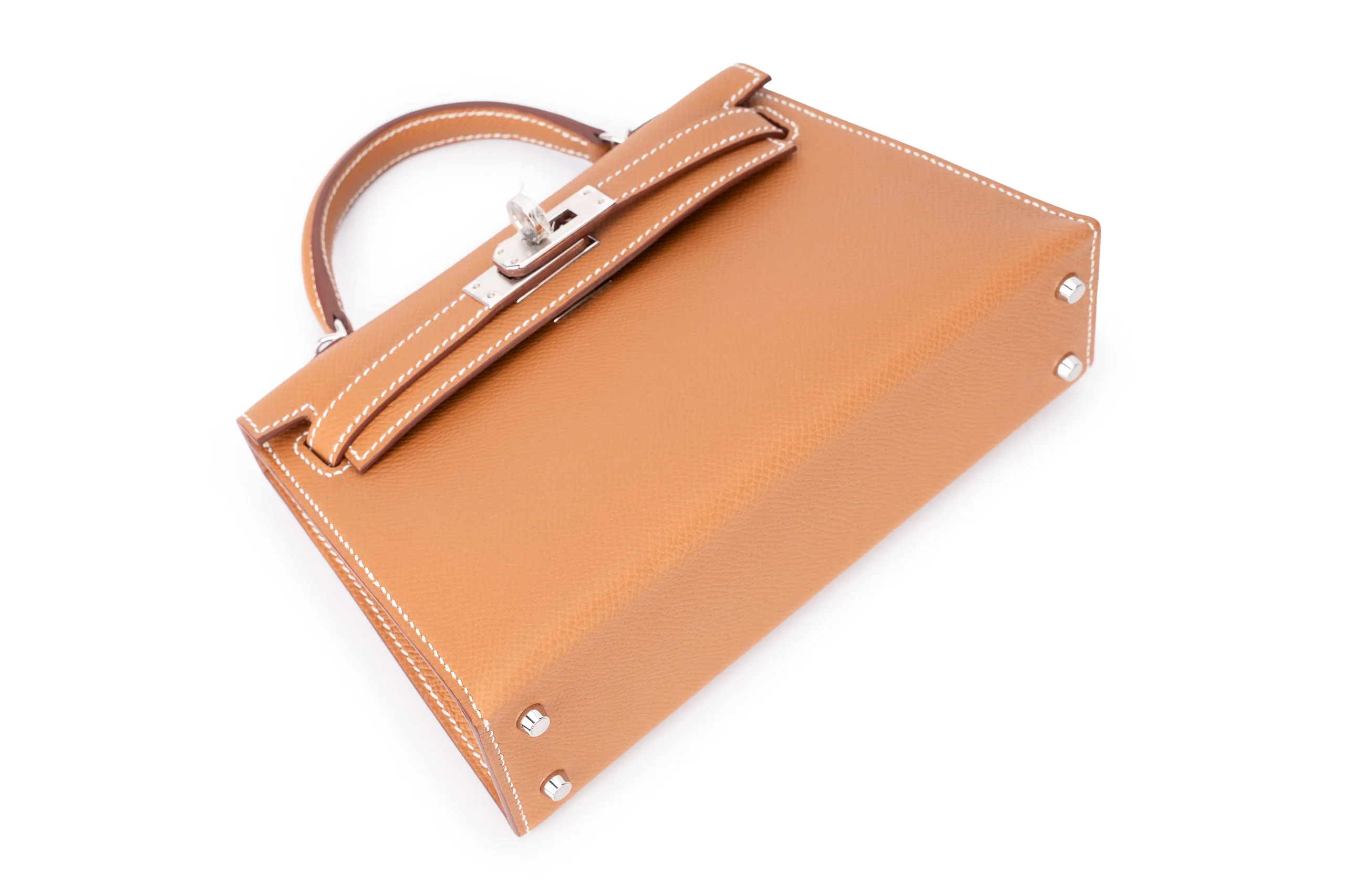 Hermès Mini Kelly Sellier Epsom Veau 37 Gold PHW - Image 9
