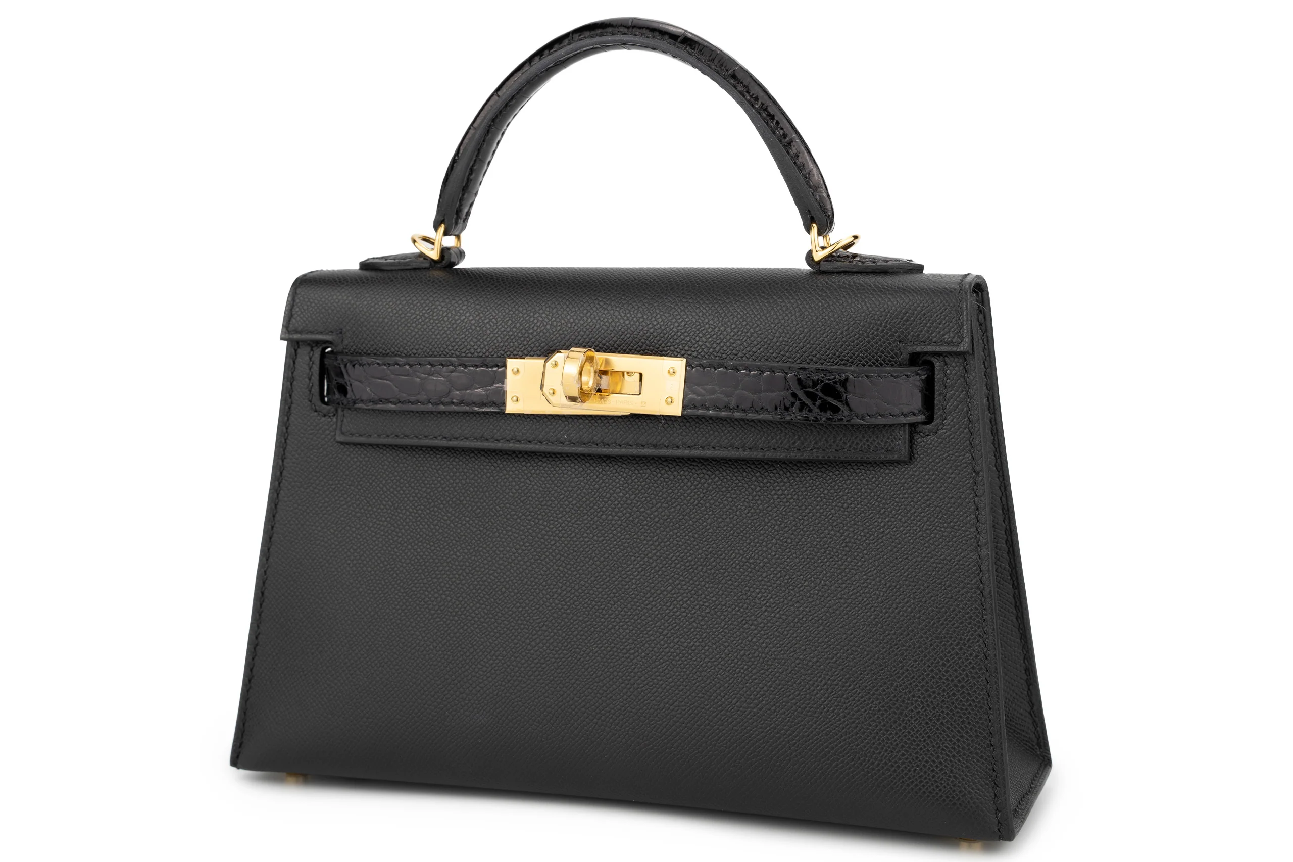 Hermès Mini Kelly Touch Black GHW - Image 2