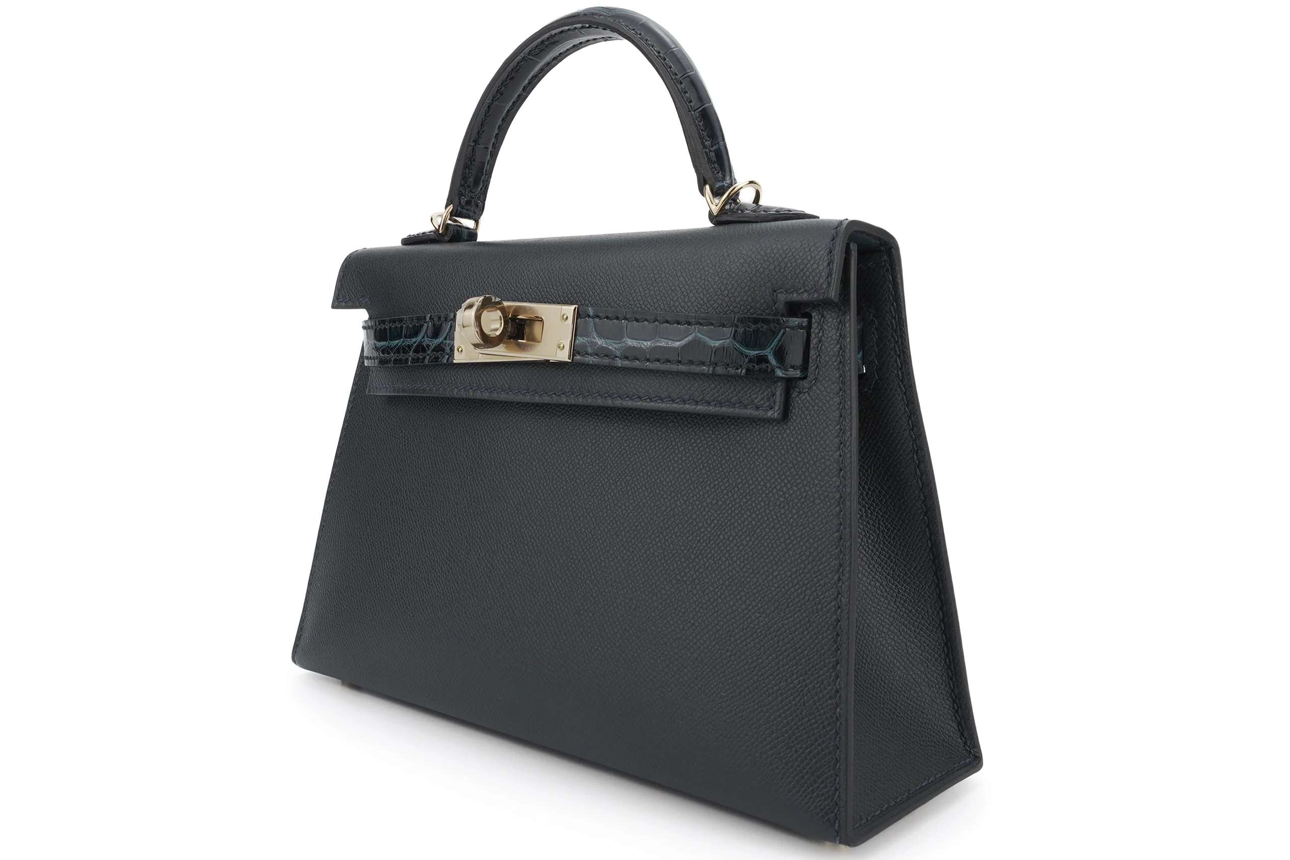 Hermès Mini Kelly Touch Vert Rosseau PBHW - Image 2