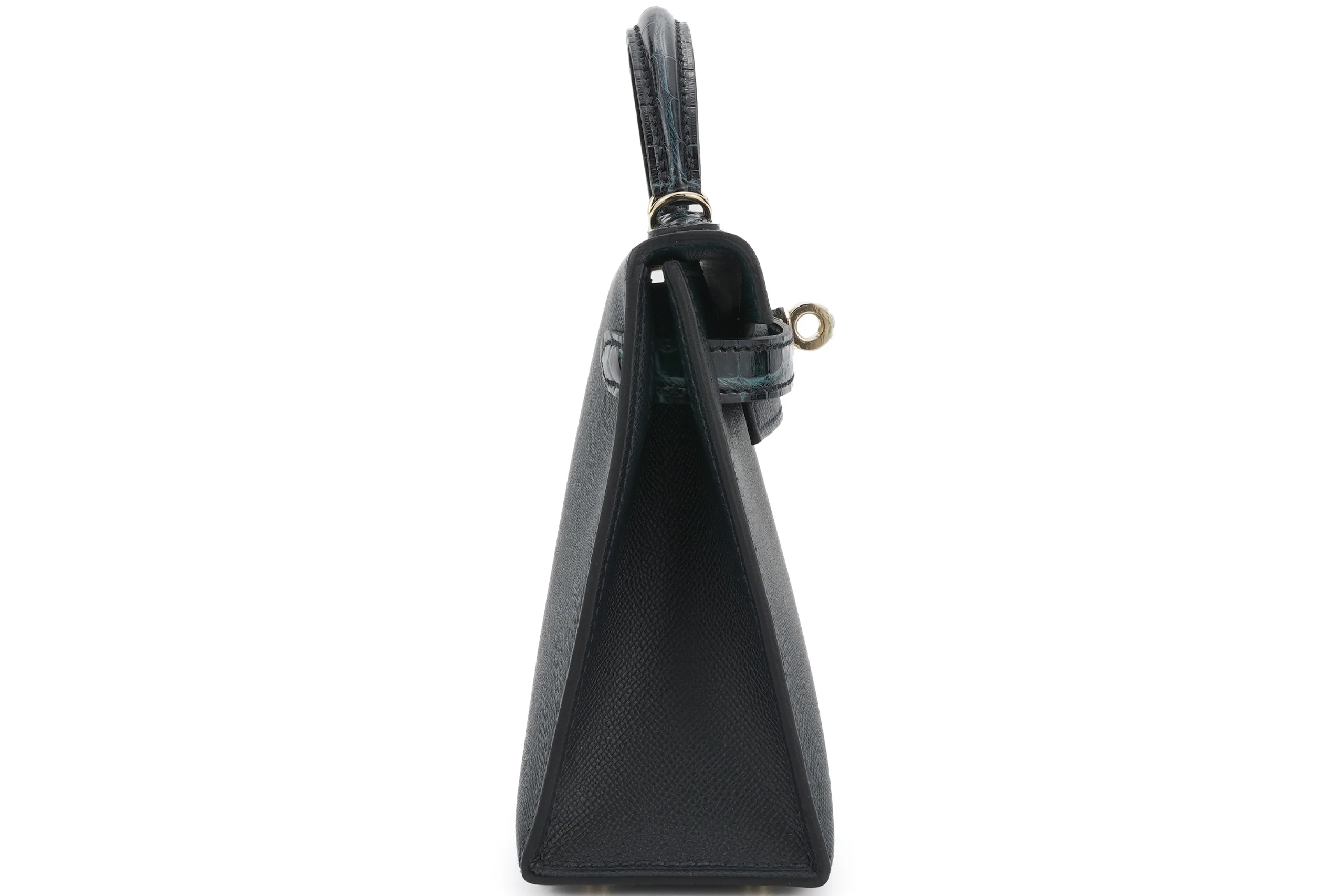 Hermès Mini Kelly Touch Vert Rosseau PBHW - Image 5