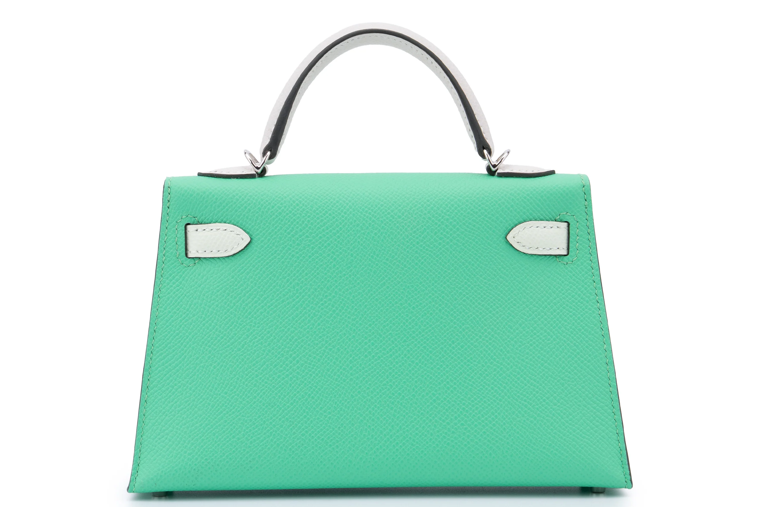 Hermès Mini Kelly	Tri Colour	Epsom	Vert Comic / Vert Fizz / Gris Perle	PHW - Image 4