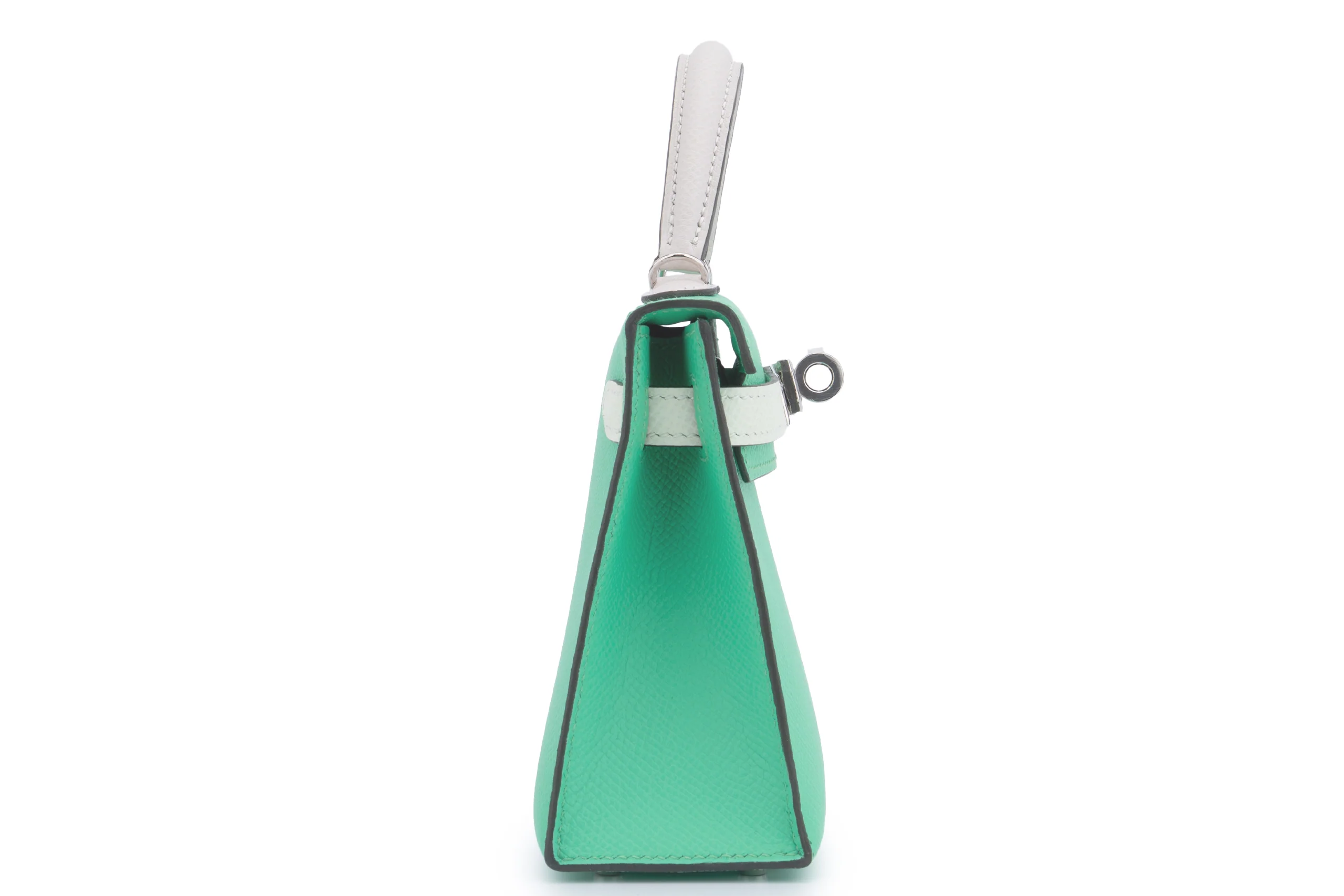 Hermès Mini Kelly	Tri Colour	Epsom	Vert Comic / Vert Fizz / Gris Perle	PHW - Image 5