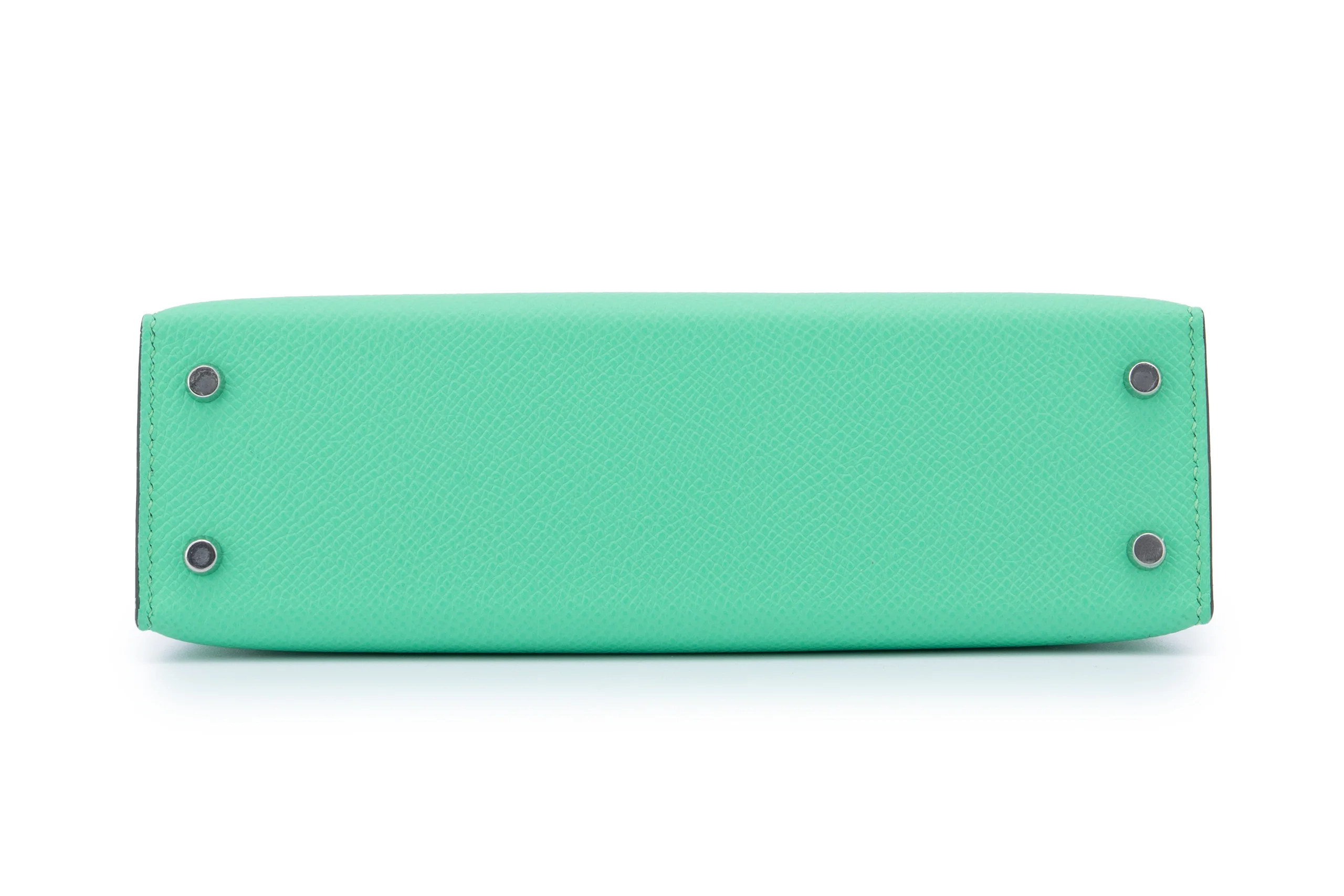 Hermès Mini Kelly	Tri Colour	Epsom	Vert Comic / Vert Fizz / Gris Perle	PHW - Image 6
