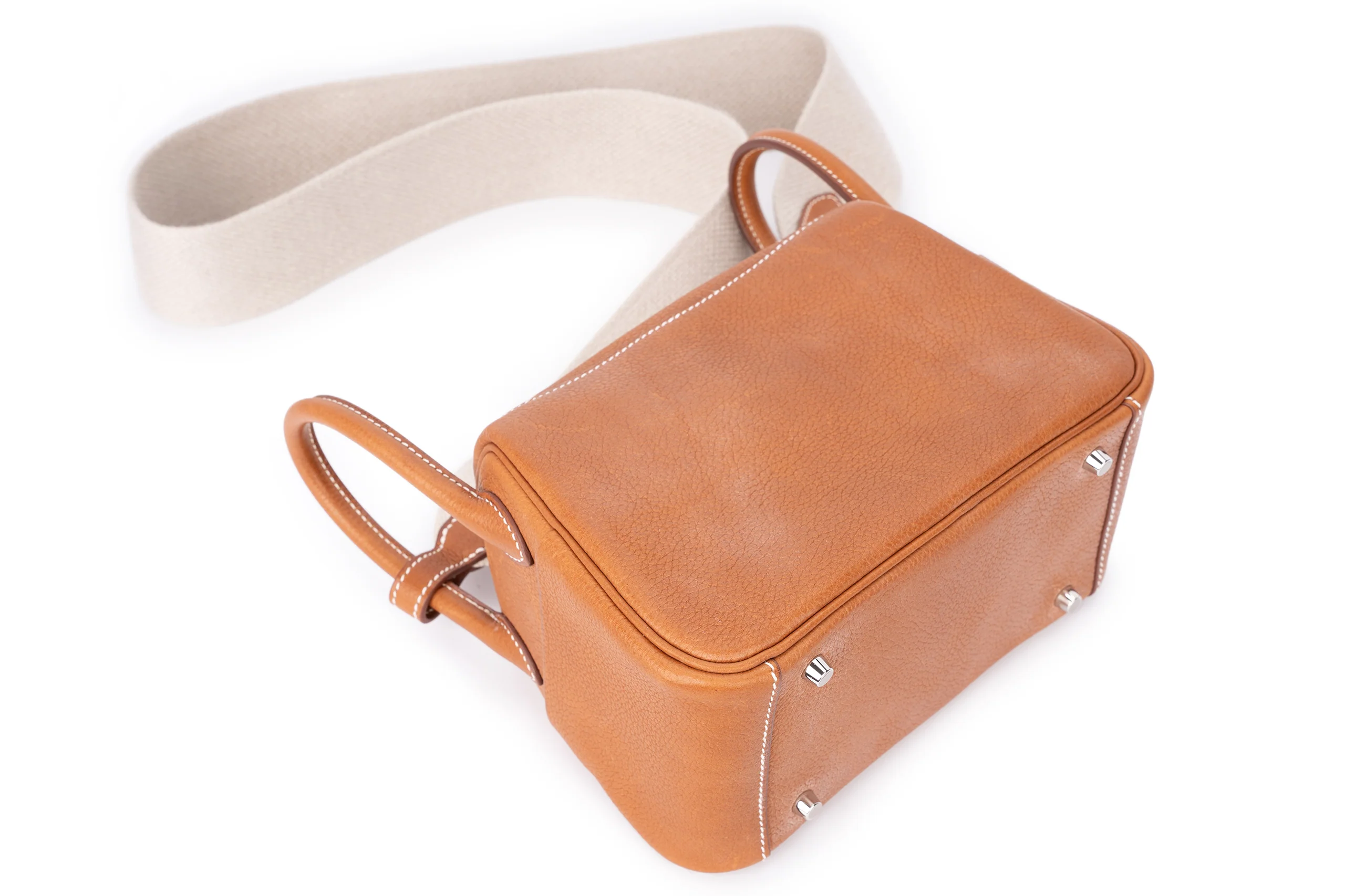 Hermès Mini Lindy Barenia FBG Calfskin PHW - Image 11