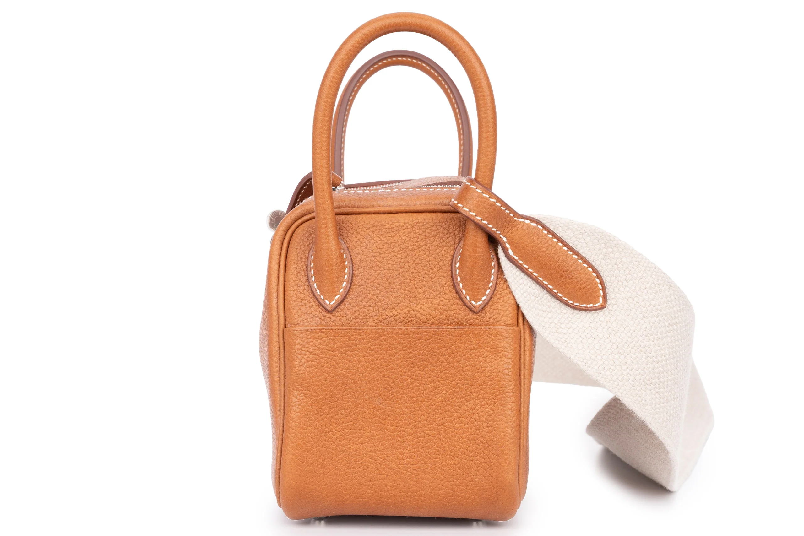 Hermès Mini Lindy Barenia FBG Calfskin PHW - Image 3