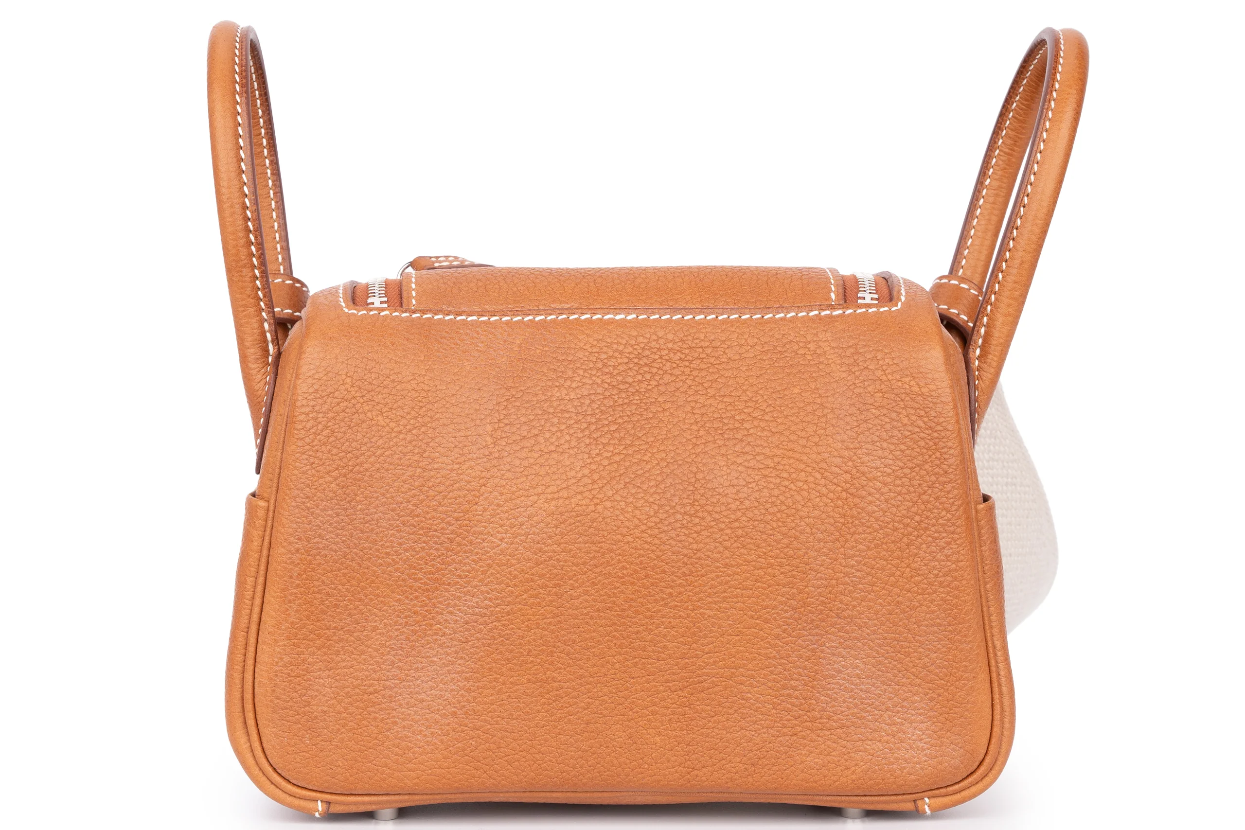 Hermès Mini Lindy Barenia FBG Calfskin PHW - Image 4