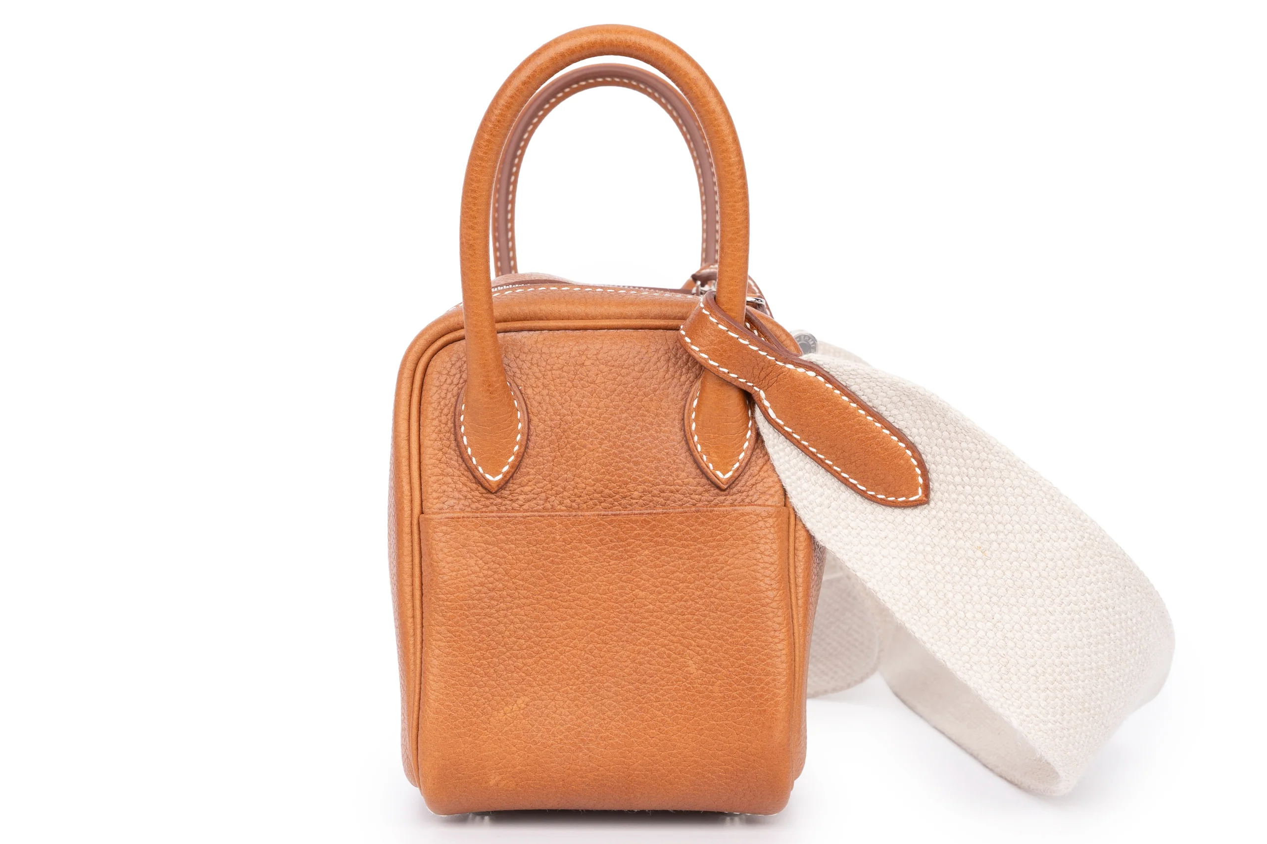 Hermès Mini Lindy Barenia FBG Calfskin PHW - Image 5