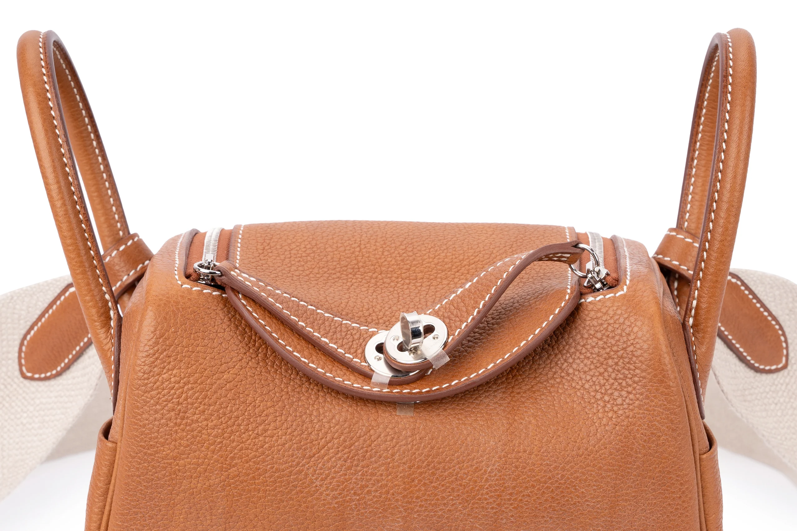 Hermès Mini Lindy Barenia FBG Calfskin PHW - Image 7