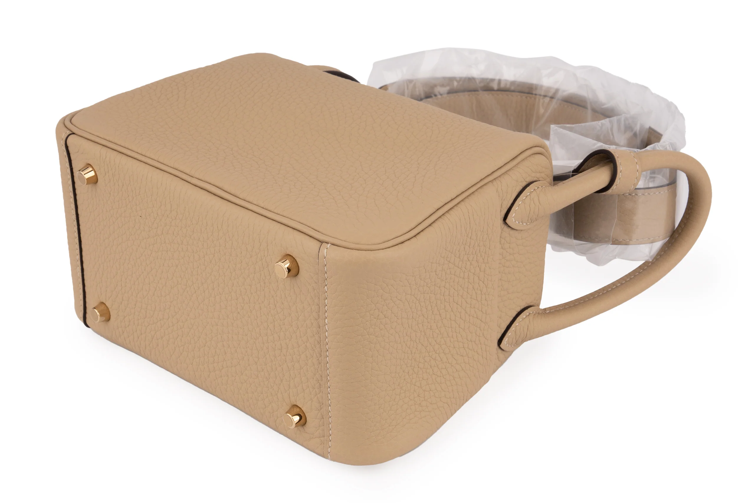 Hermès Mini Lindy	Clemence	Beige Marfa	GHW - Image 10