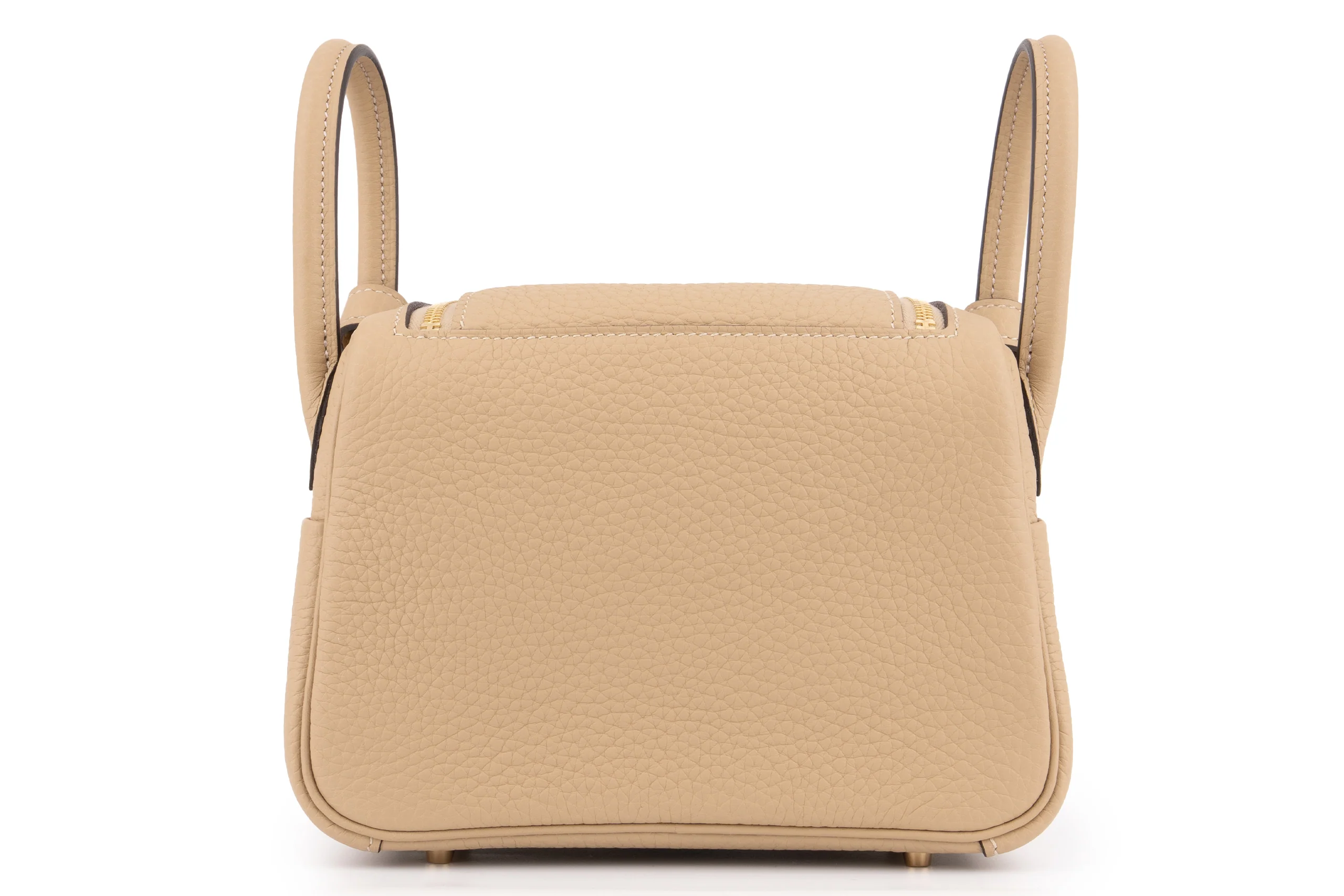 Hermès Mini Lindy	Clemence	Beige Marfa	GHW - Image 4
