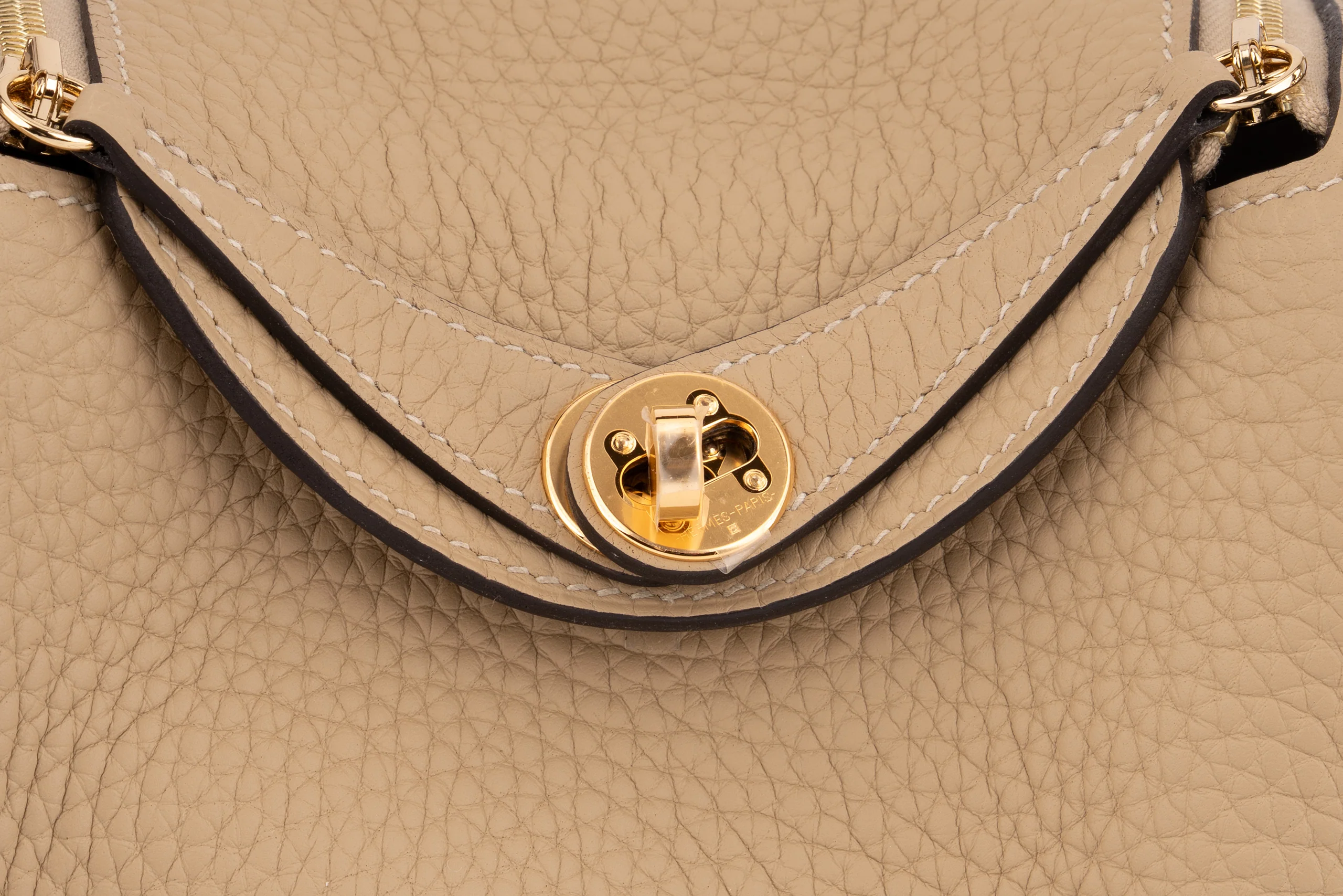 Hermès Mini Lindy	Clemence	Beige Marfa	GHW - Image 7