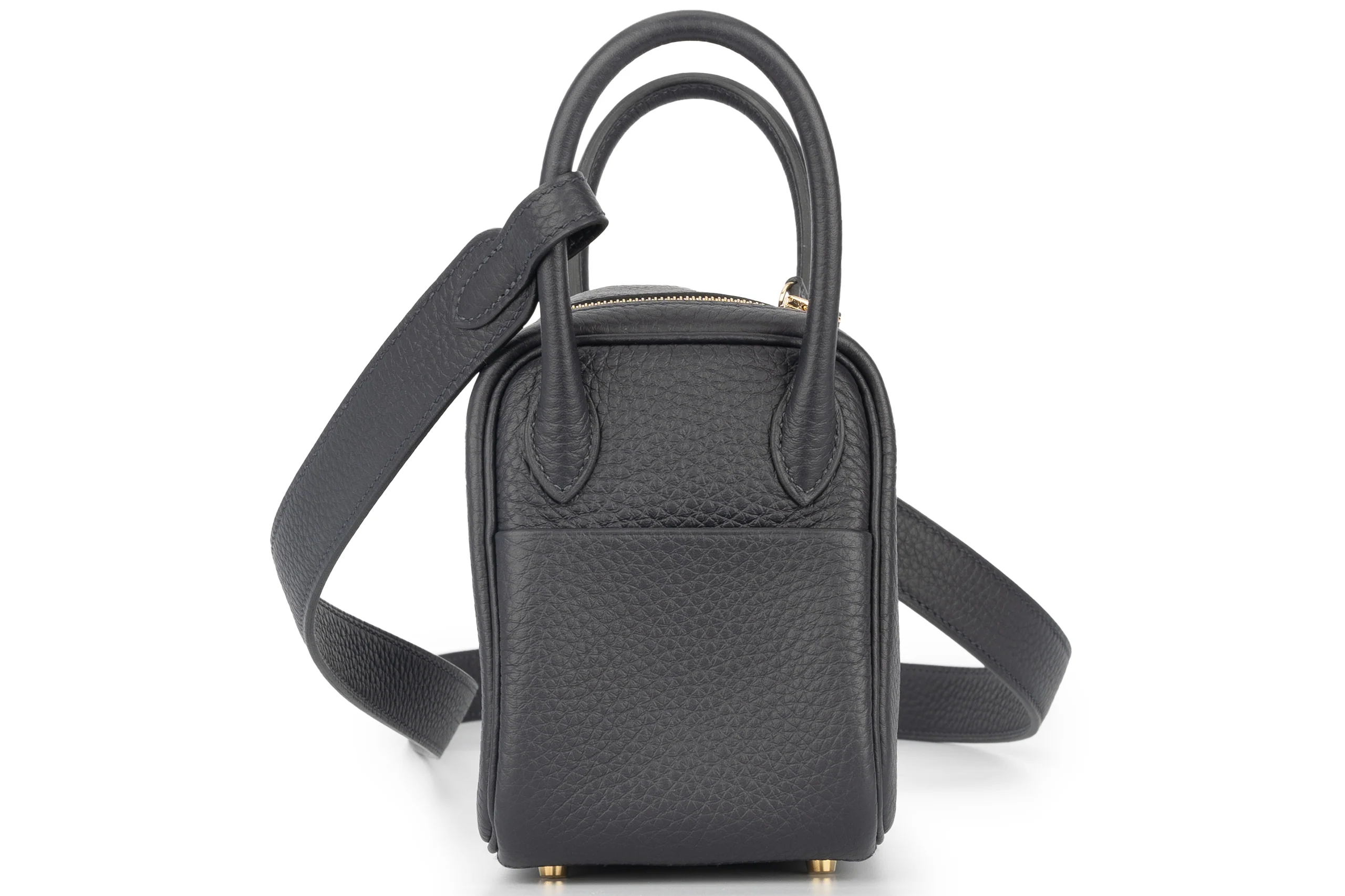 Hermès Mini Lindy Clemence Caban GHW - Image 6