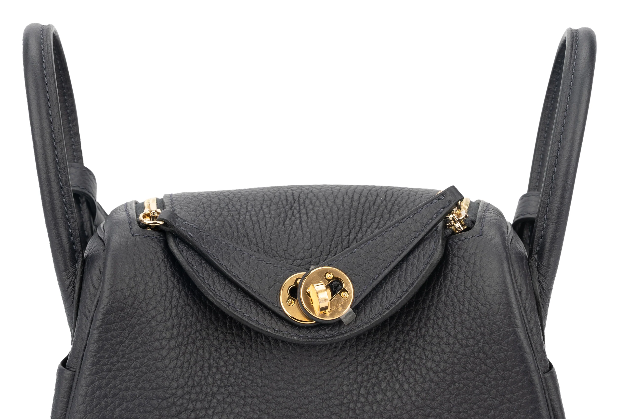 Hermès Mini Lindy Clemence Caban GHW - Image 7