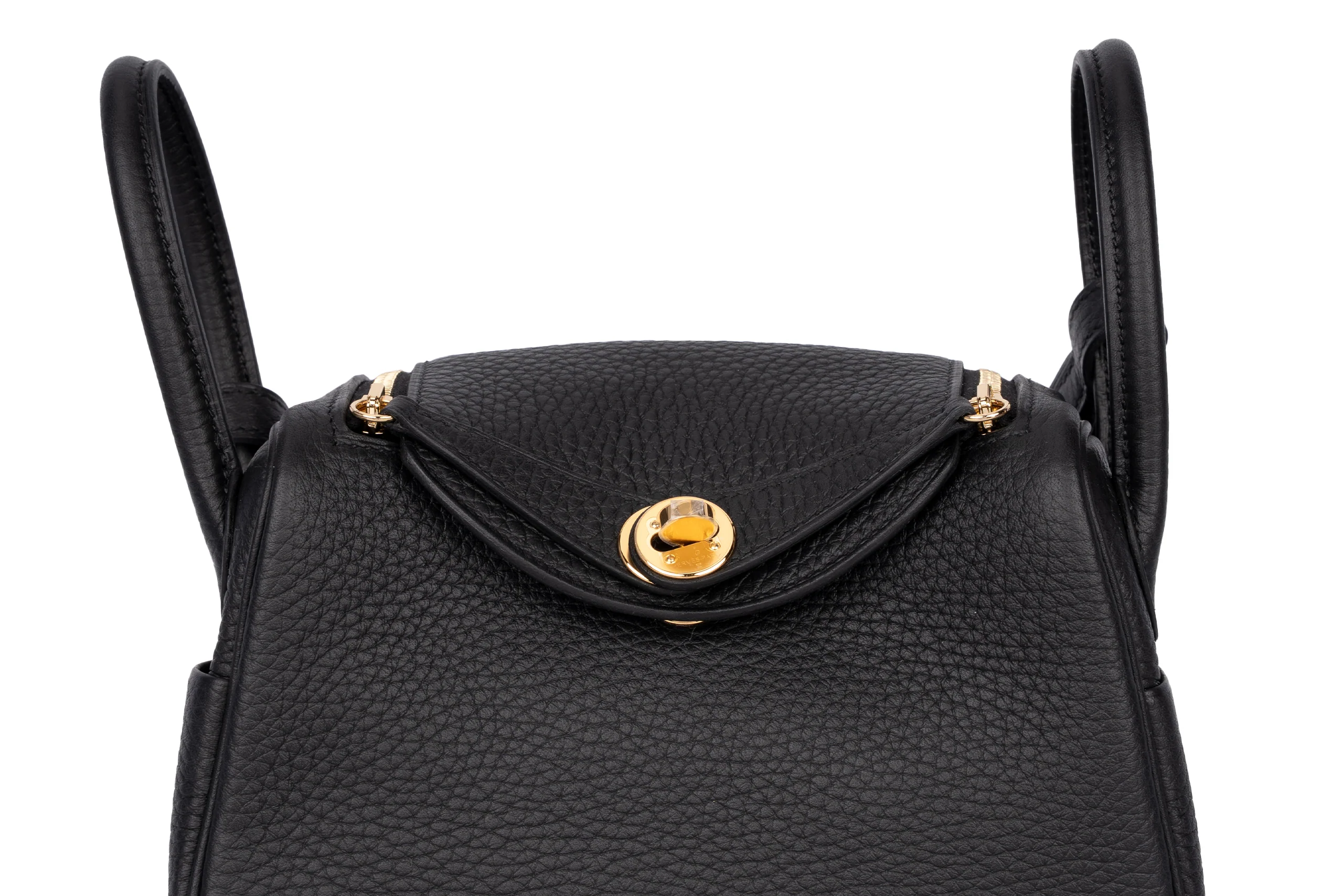 Hermès Mini Lindy		Clemence	Noir	GHW - Image 7