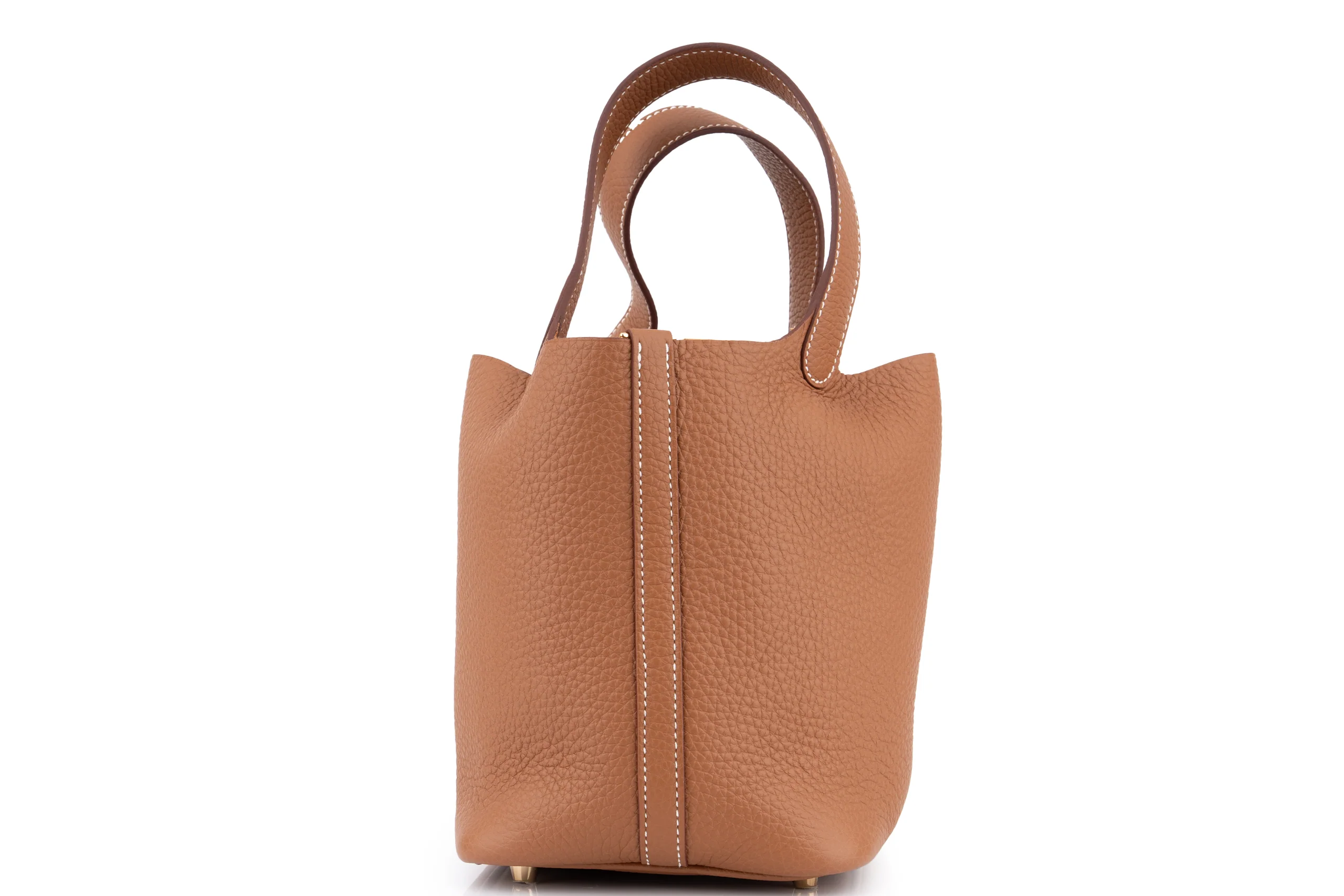 Hermès Picotin 18 Clemence Gold GHW - Image 3