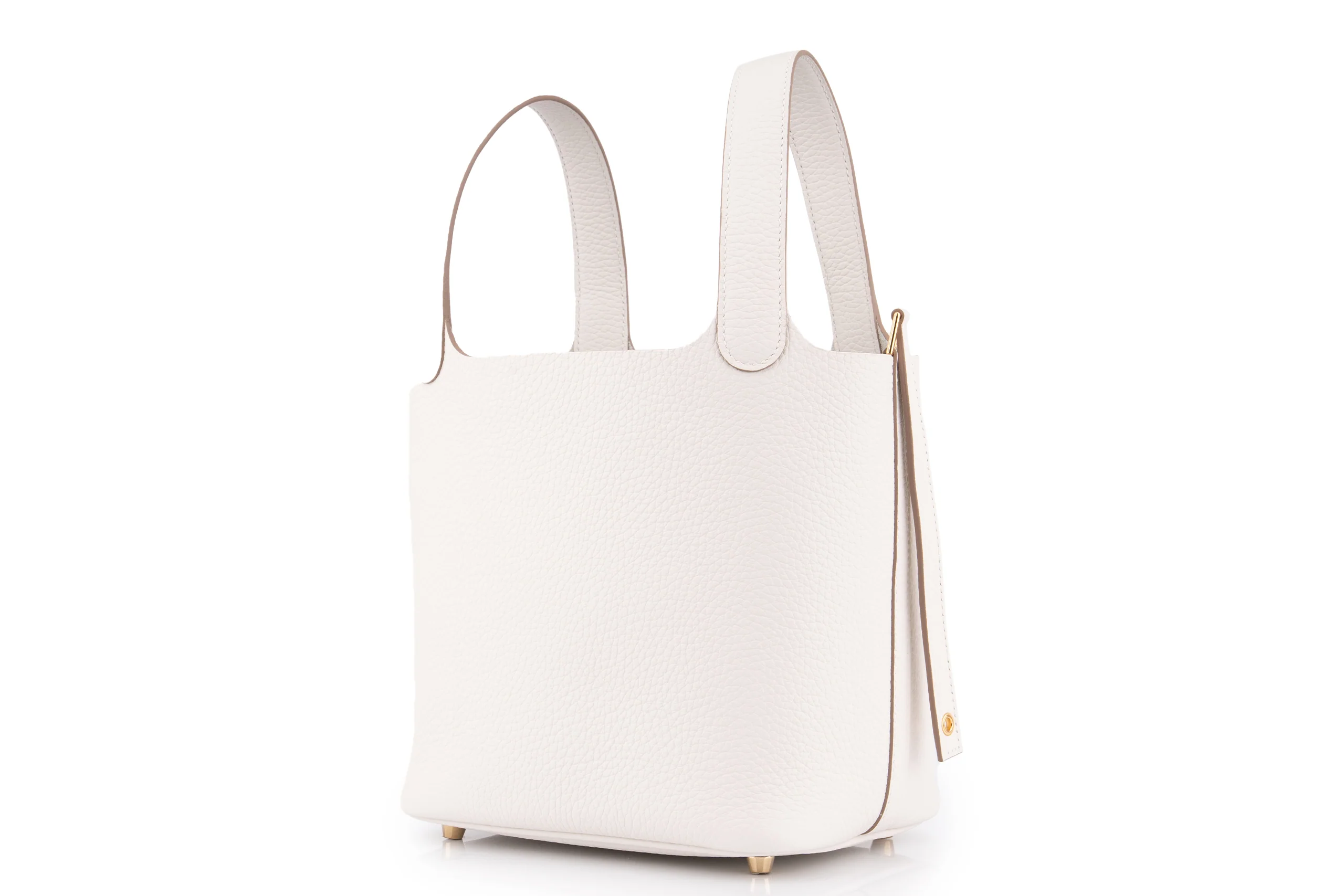Hermès Picotin 18		Clemence	Gris Pale	GHW - Image 2