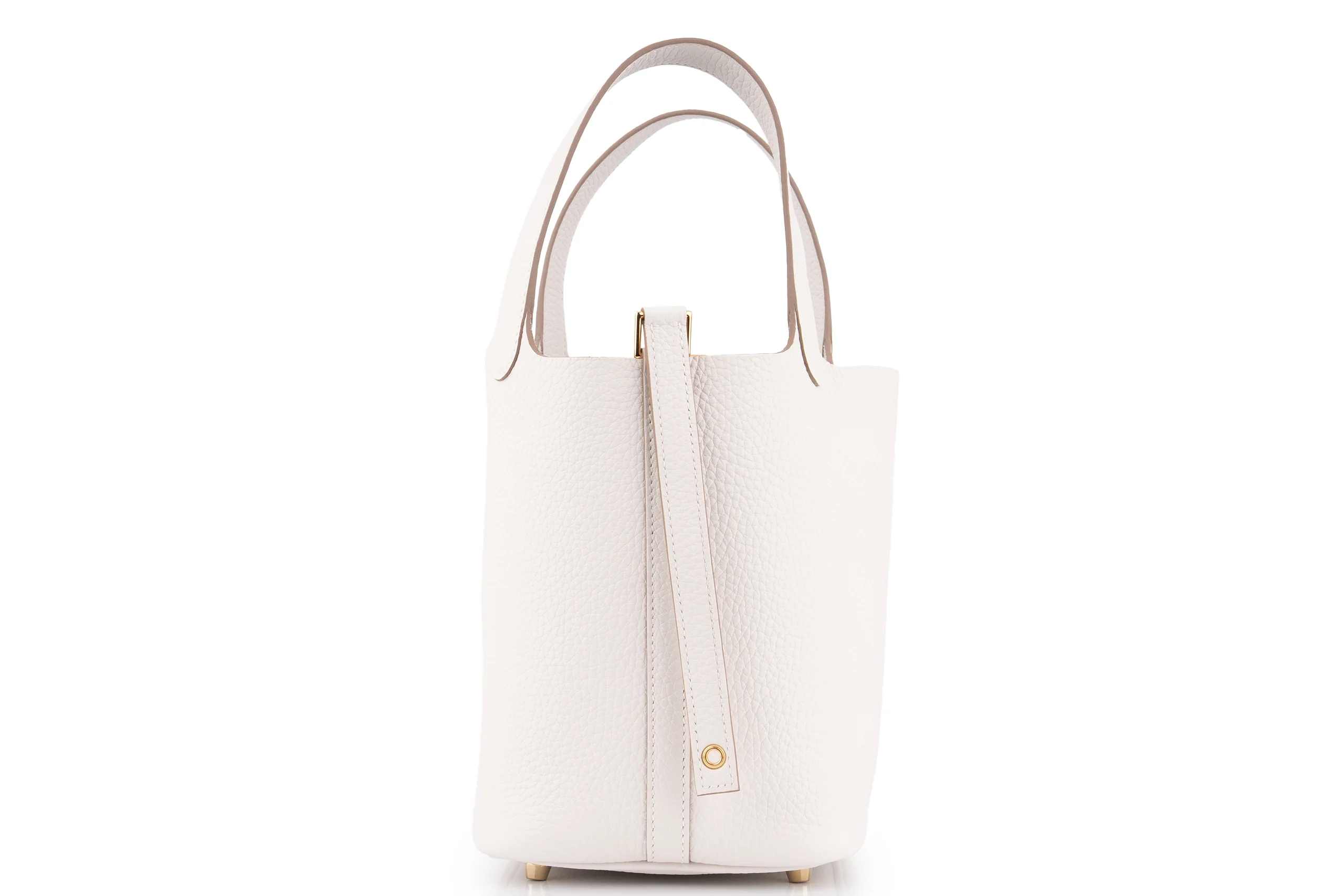 Hermès Picotin 18		Clemence	Gris Pale	GHW - Image 3