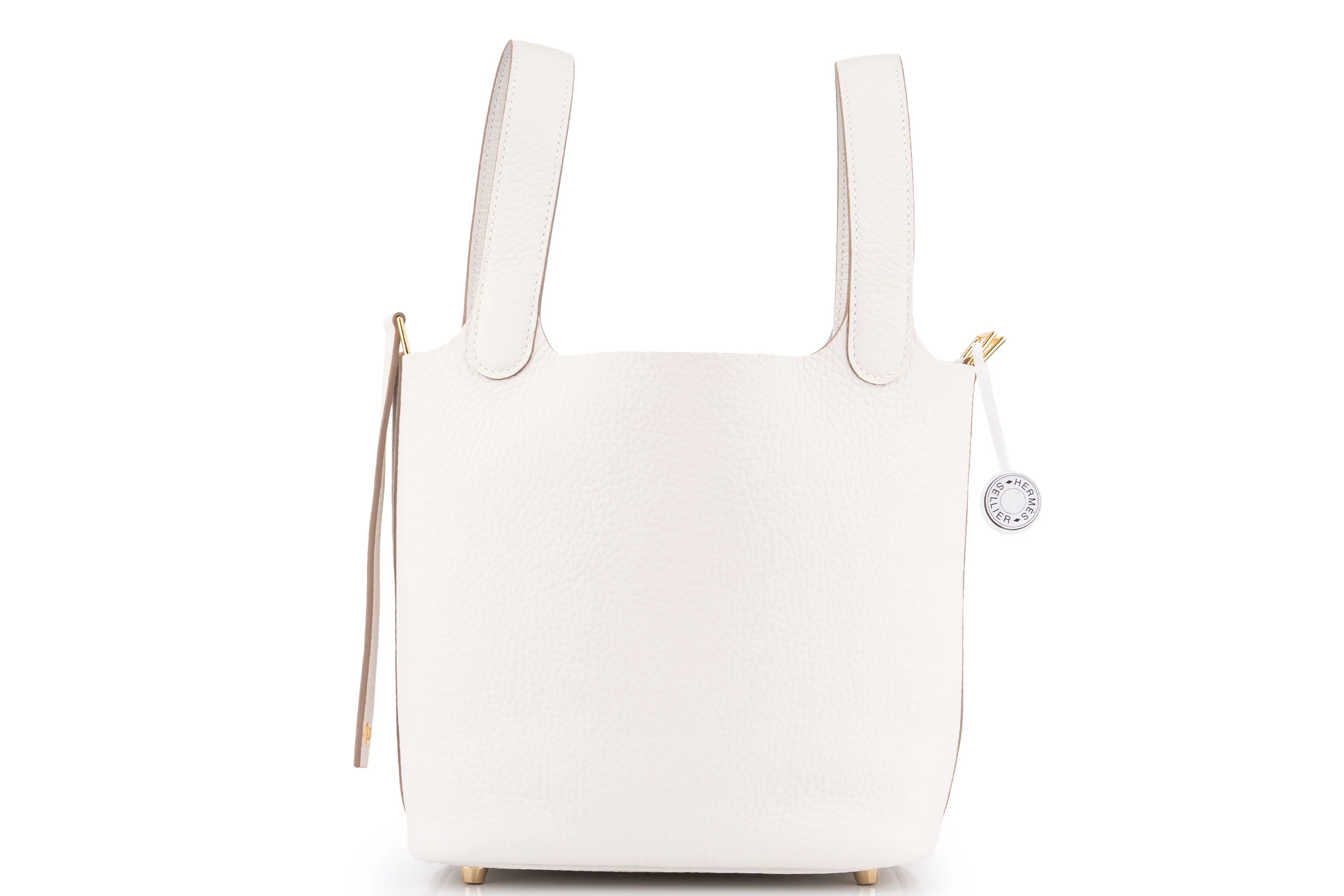 Hermès Picotin 18		Clemence	Gris Pale	GHW - Image 4