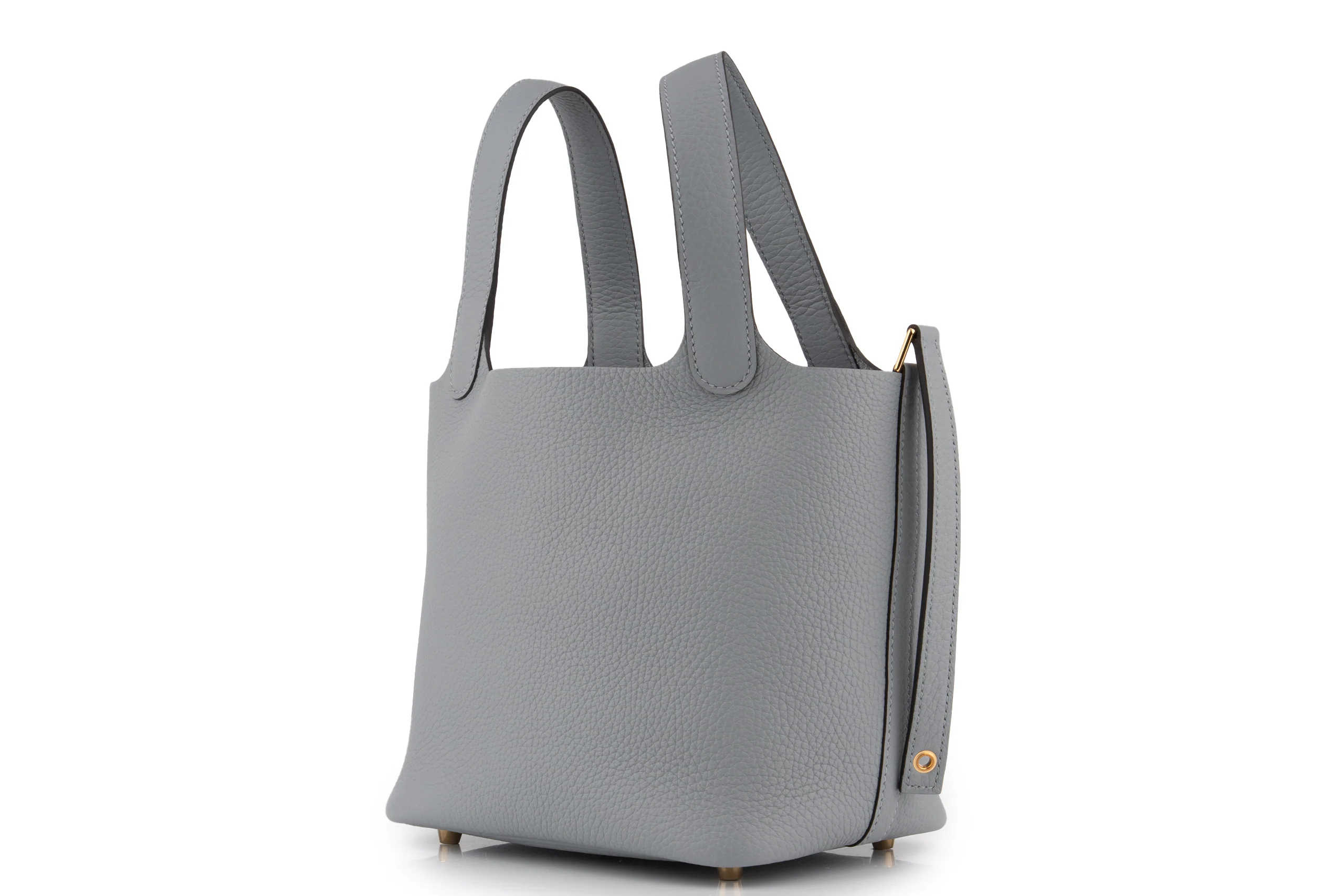Hermès Picotin 18 		Clemence 	Gris Pantin 	GHW - Image 2