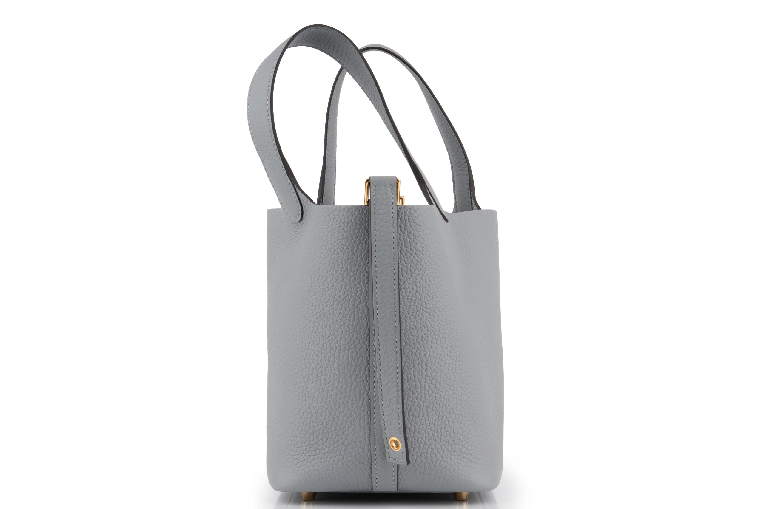Hermès Picotin 18 		Clemence 	Gris Pantin 	GHW - Image 3