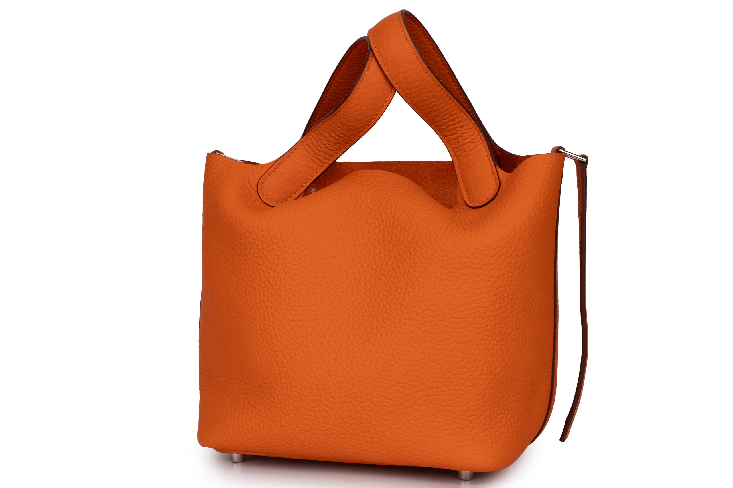Hermès	Picotin 18		Clemence	Orange	PHW - Image 2