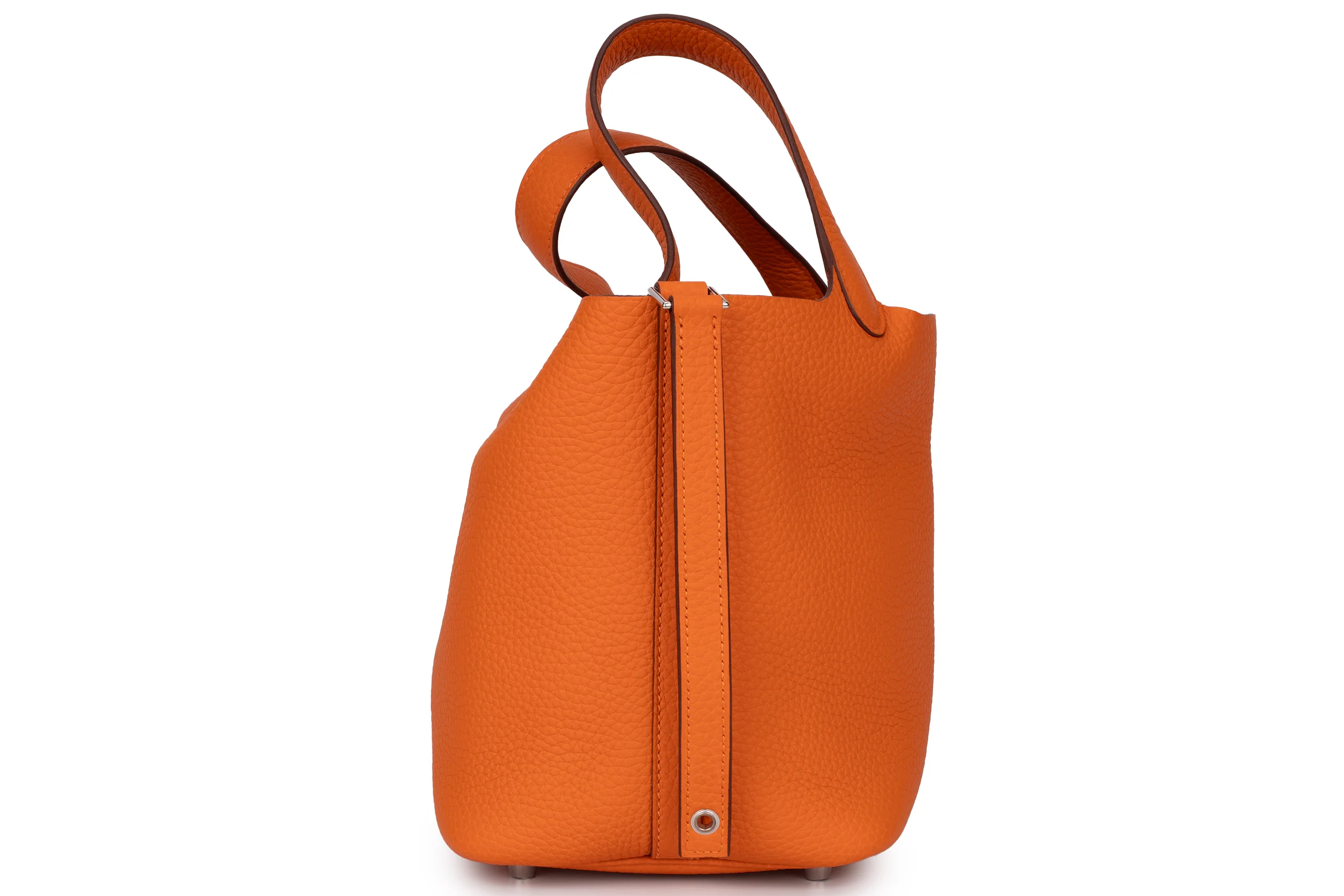 Hermès	Picotin 18		Clemence	Orange	PHW - Image 3