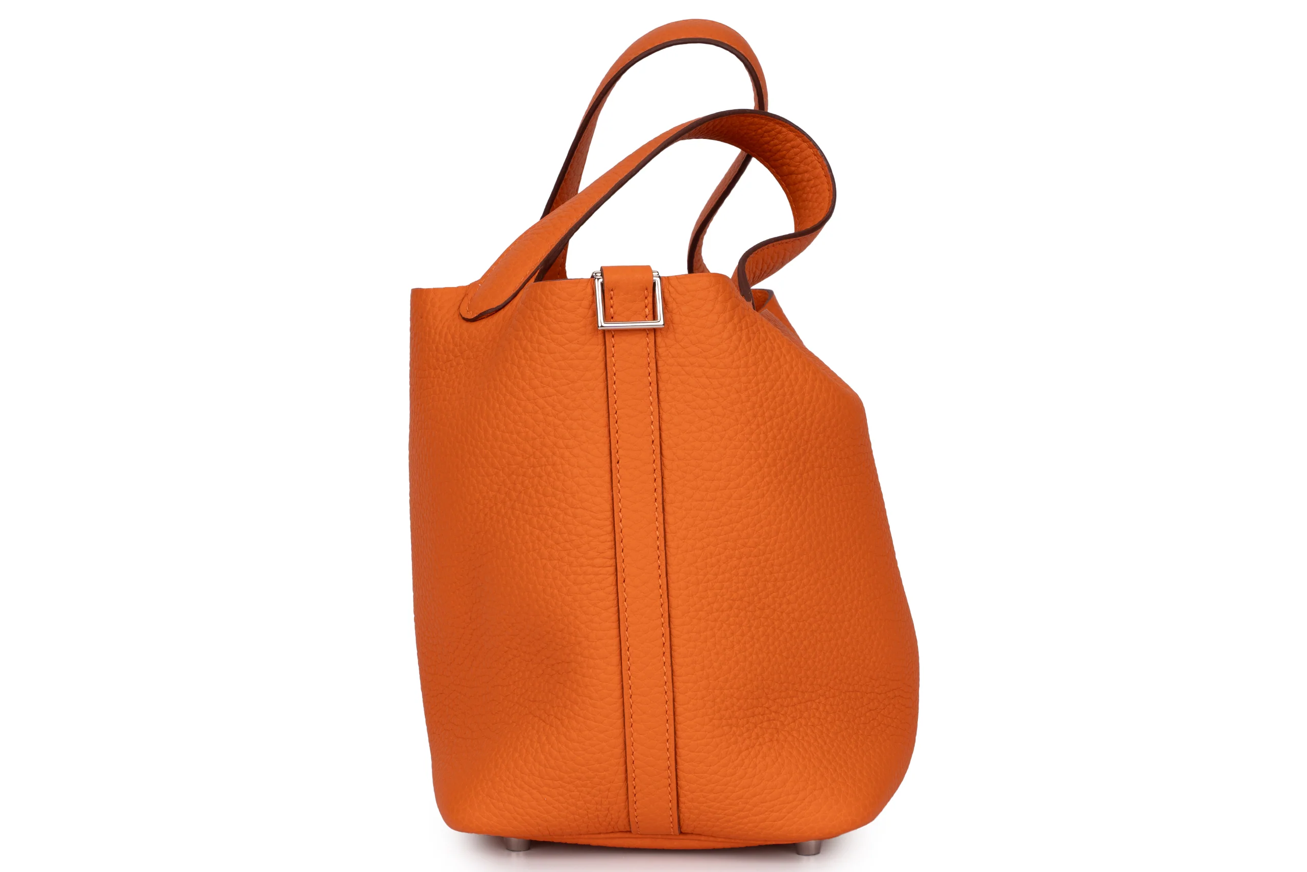 Hermès	Picotin 18		Clemence	Orange	PHW - Image 5
