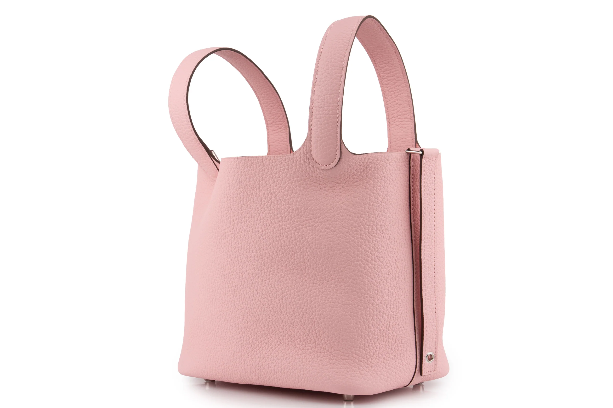 Hermès Picotin 18 		Clemence 	Rose Sakura 	 PHW - Image 2