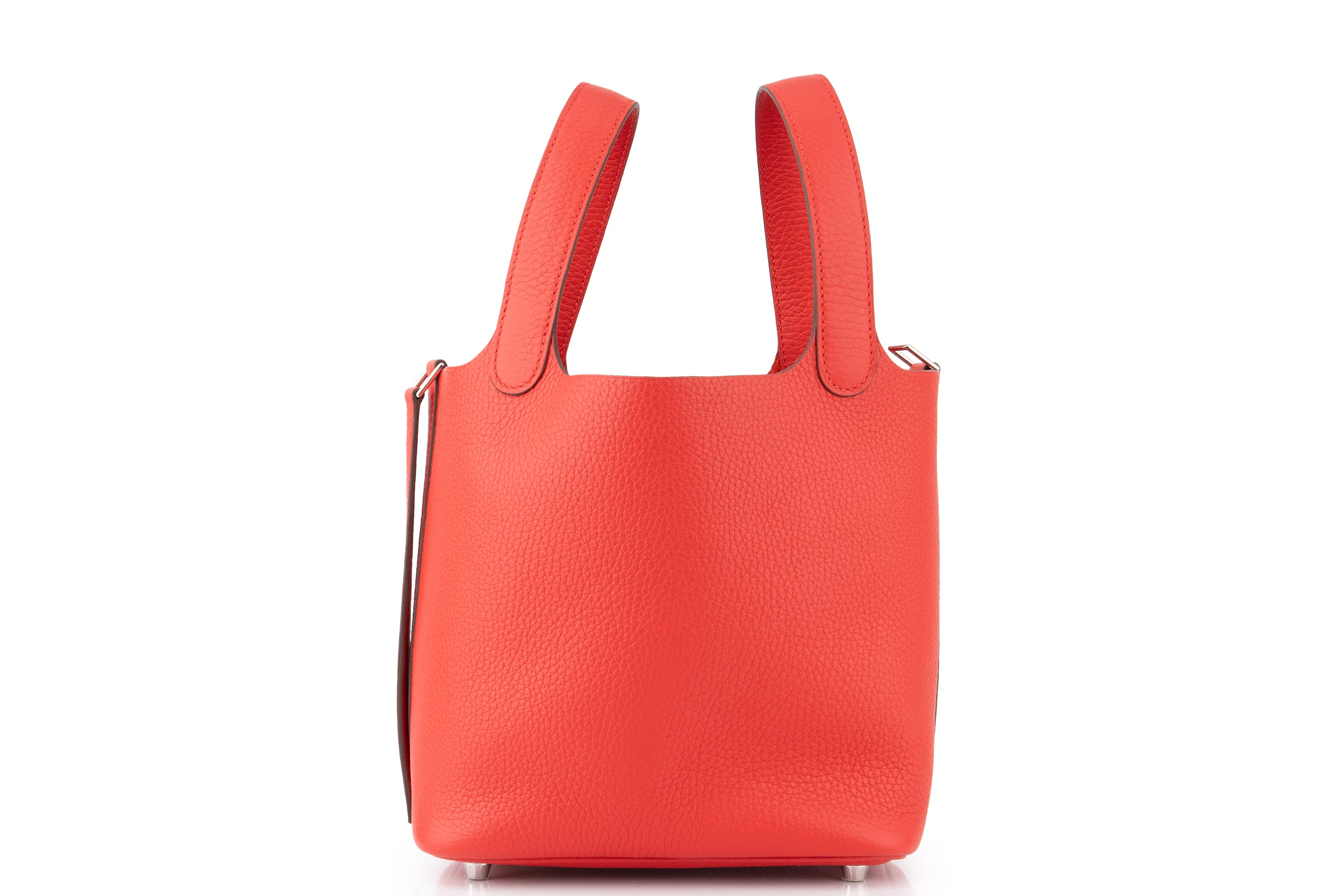 Hermès Picotin 18		Clemence	Rouge Radieux	PHW - Image 4