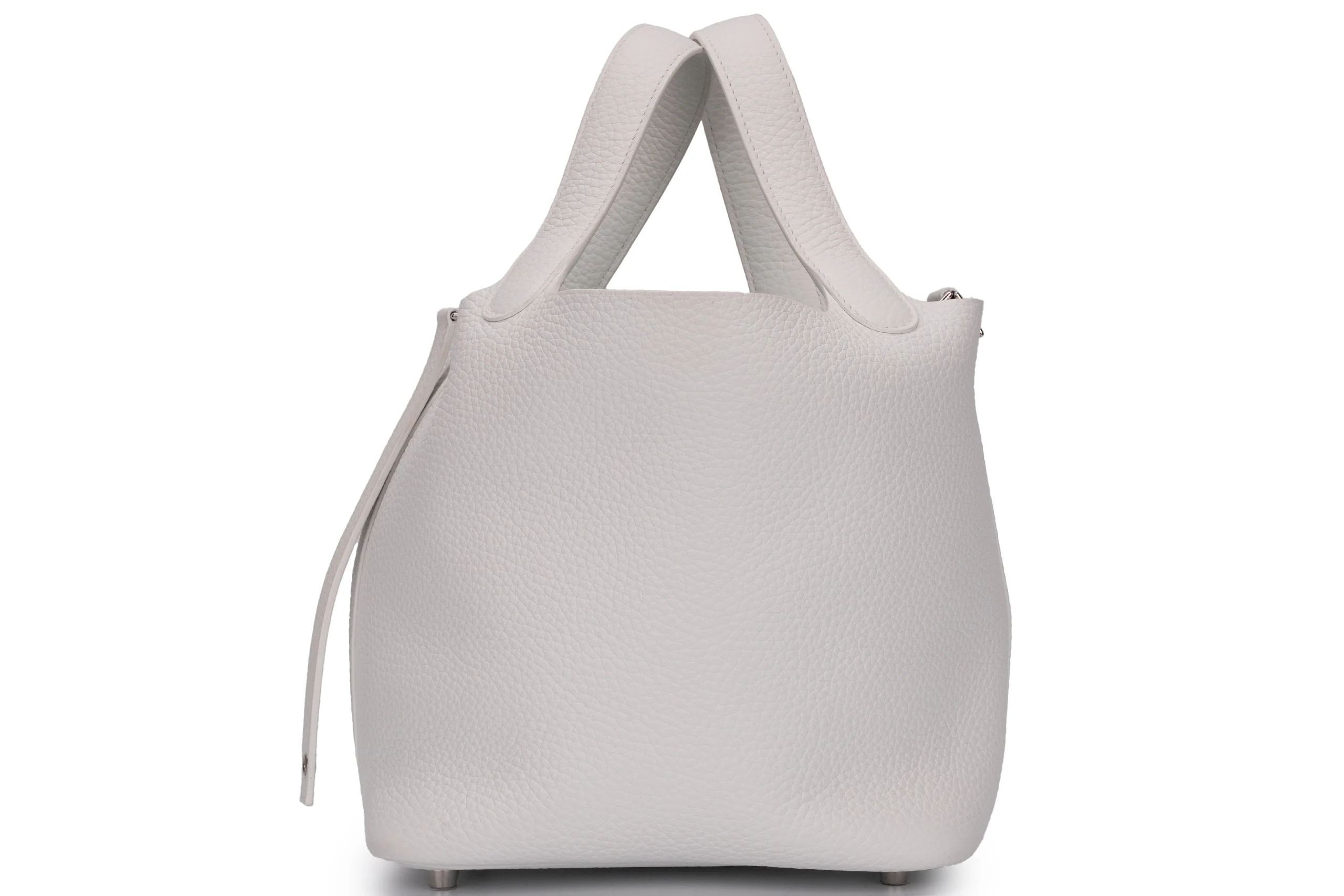 Hermès Picotin 18 Clemence	White	PHW - Image 4
