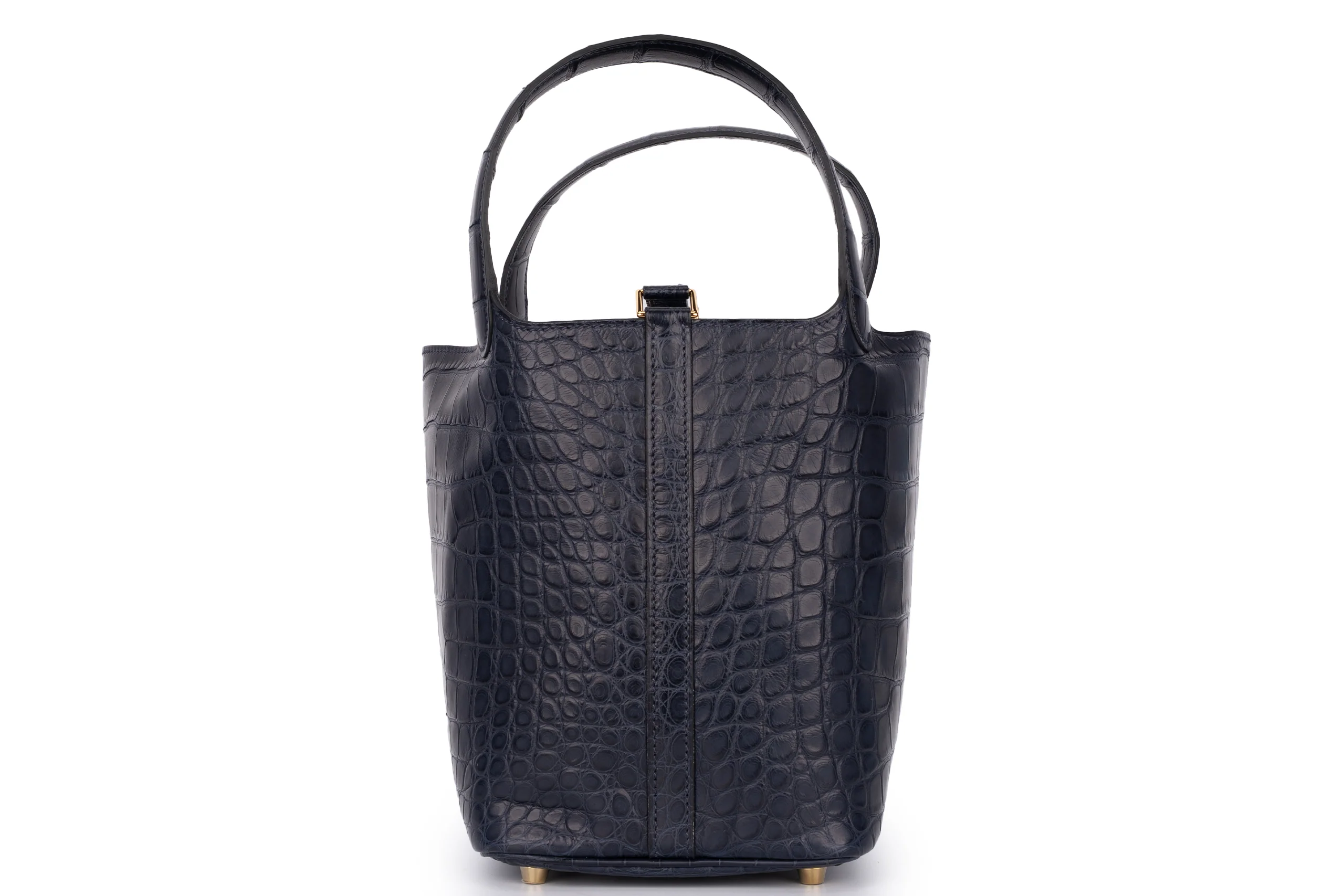 Hermès Picotin 18	Exotic	Alligator Mississippiensis	Bleu Indigo	GHW - Image 3