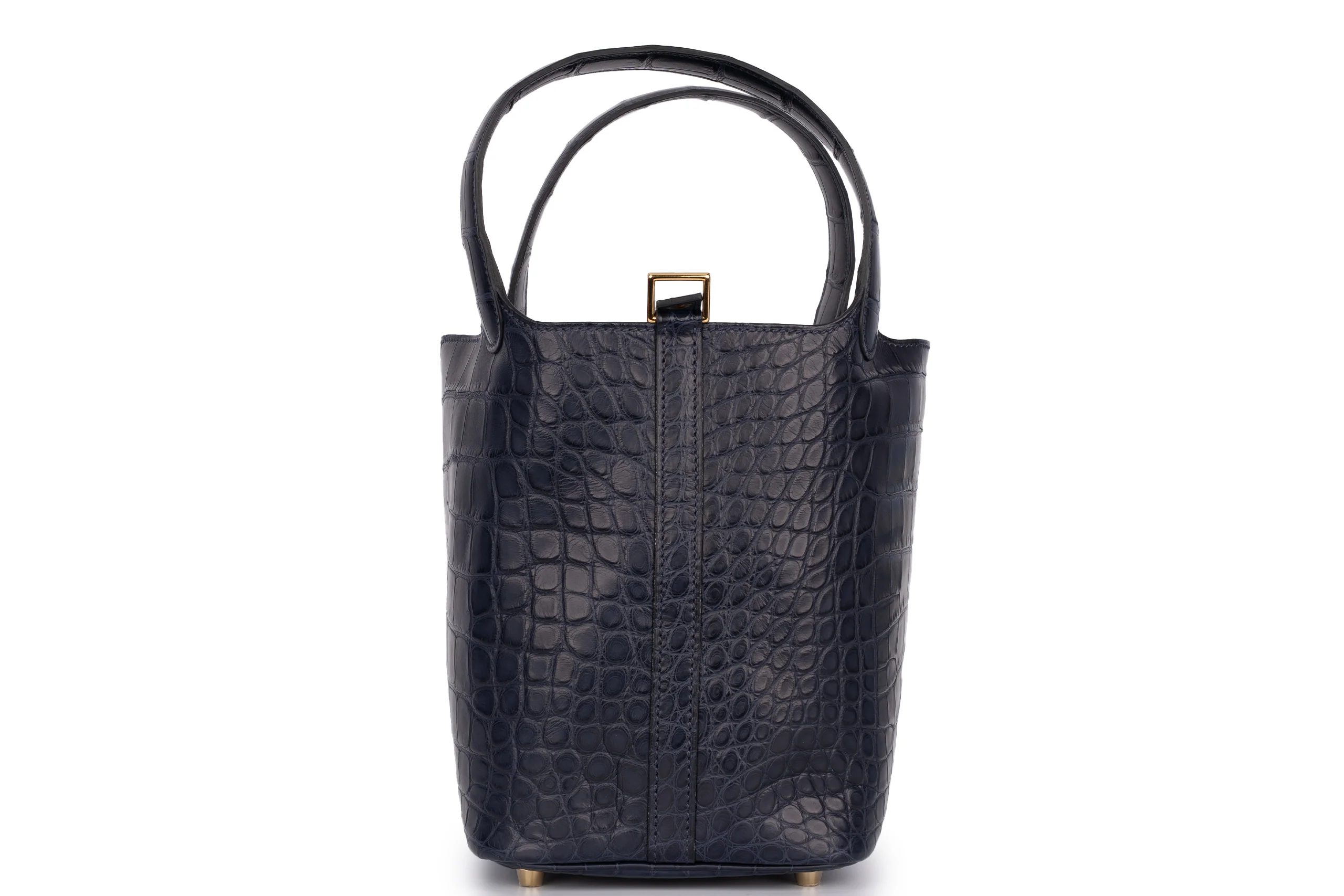 Hermès Picotin 18	Exotic	Alligator Mississippiensis	Bleu Indigo	GHW - Image 5