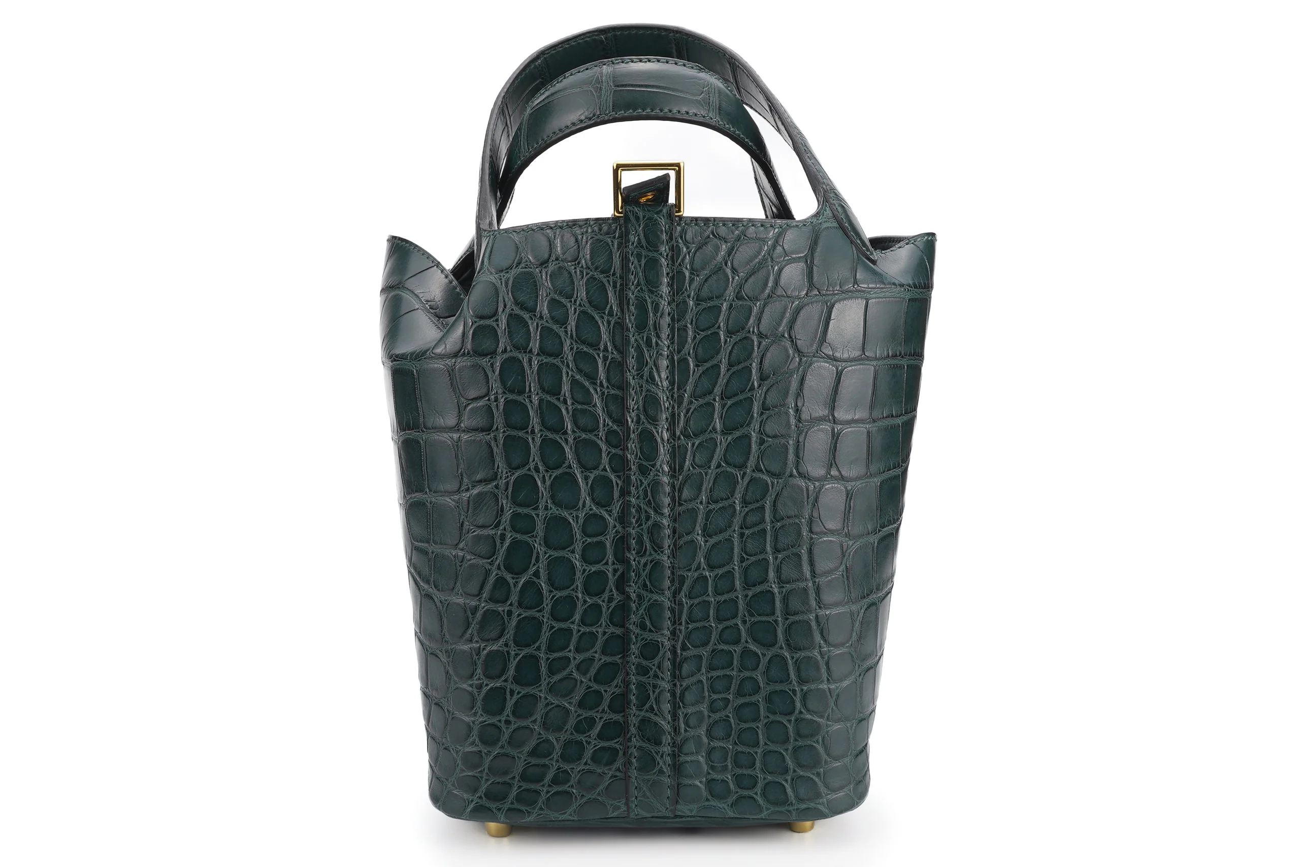 Hermès Picotin 18 Matte Alligator Vert Cypress GHW - Image 3