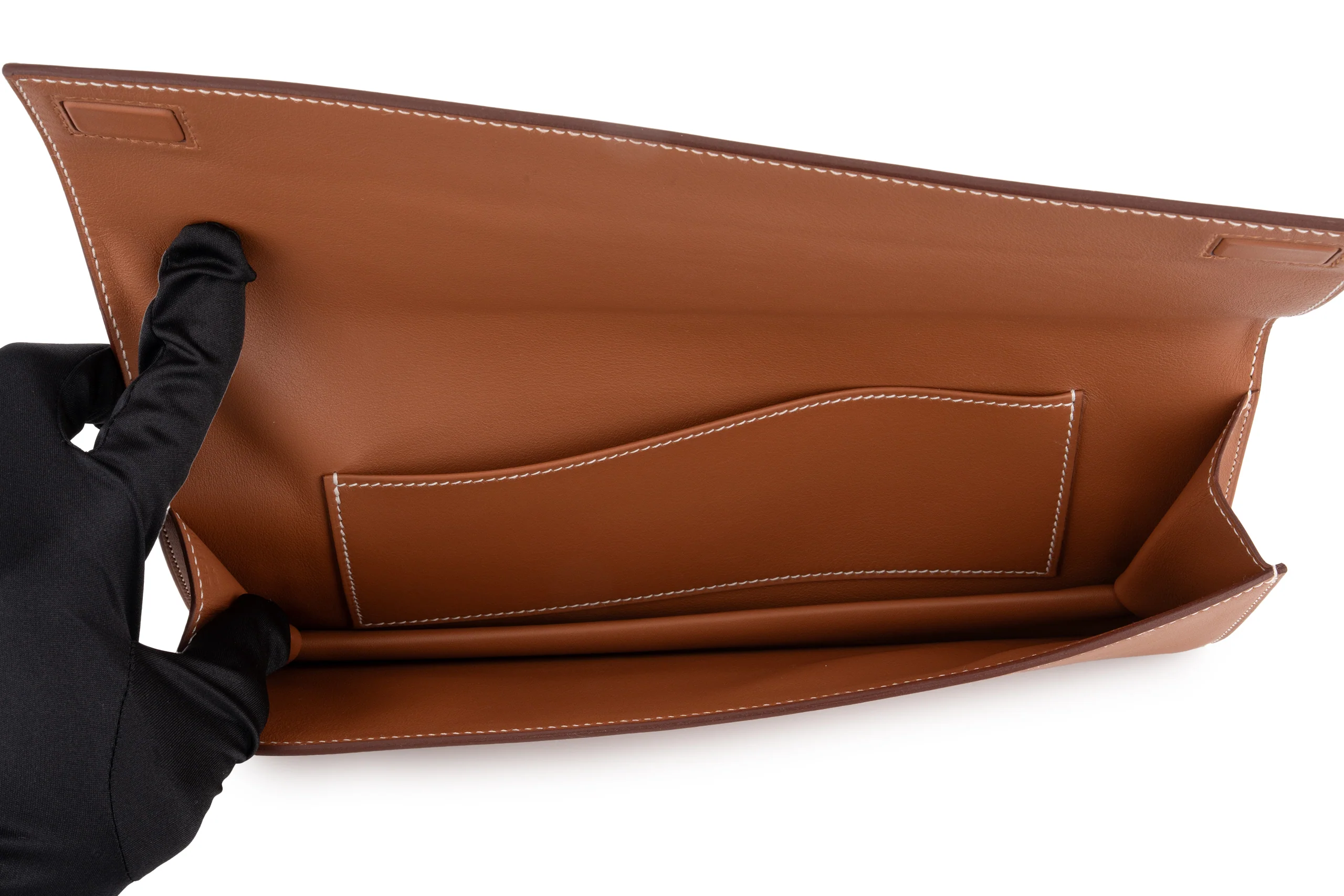 Hermès Pochette Birkin Shadow 		Swift 	Gold - Image 8