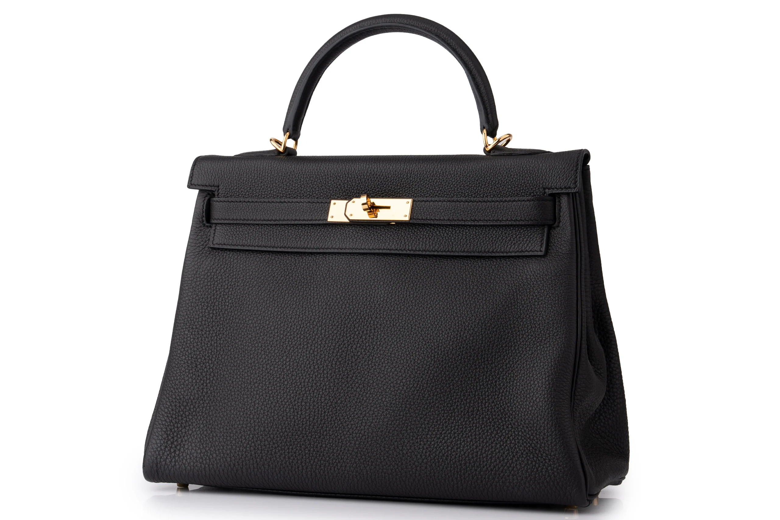 Hermès Kelly 32	Retourne	Togo	Noir	GHW - Image 2