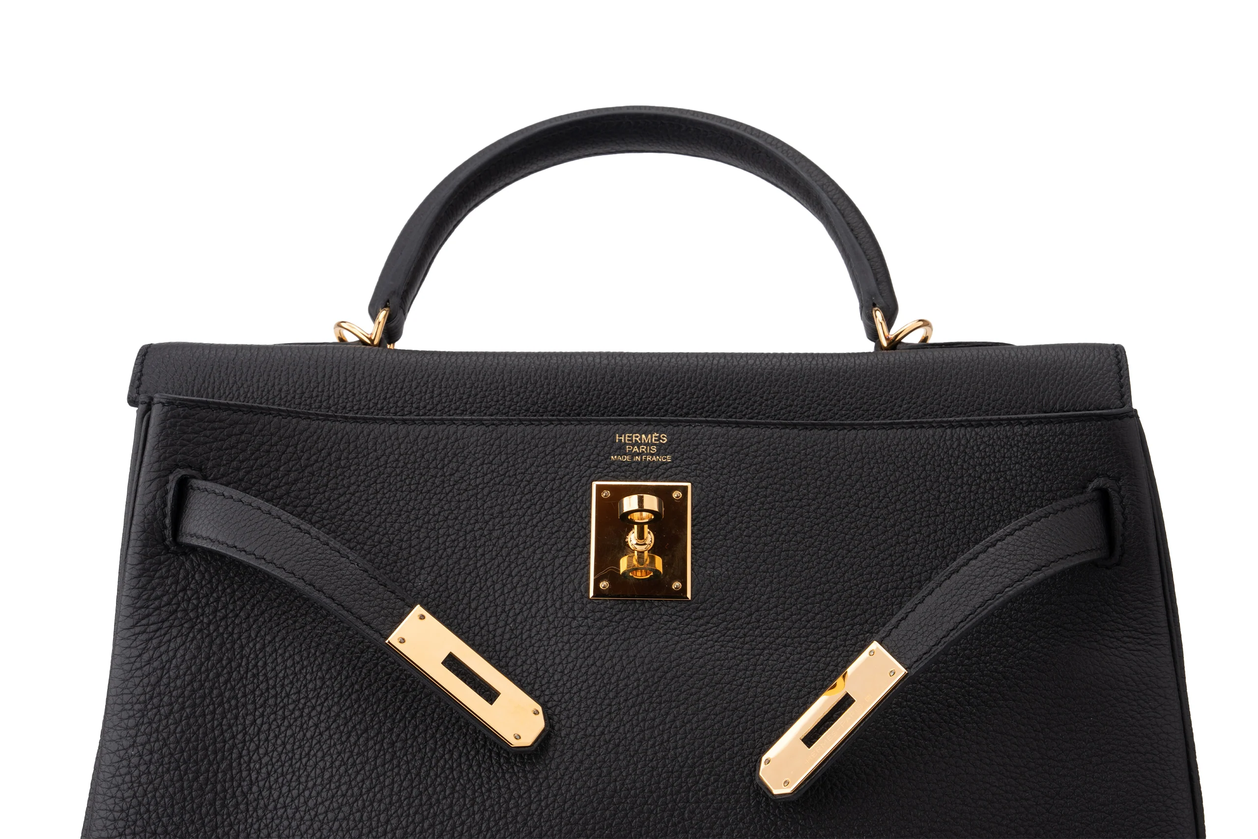 Hermès Kelly 32	Retourne	Togo	Noir	GHW - Image 8