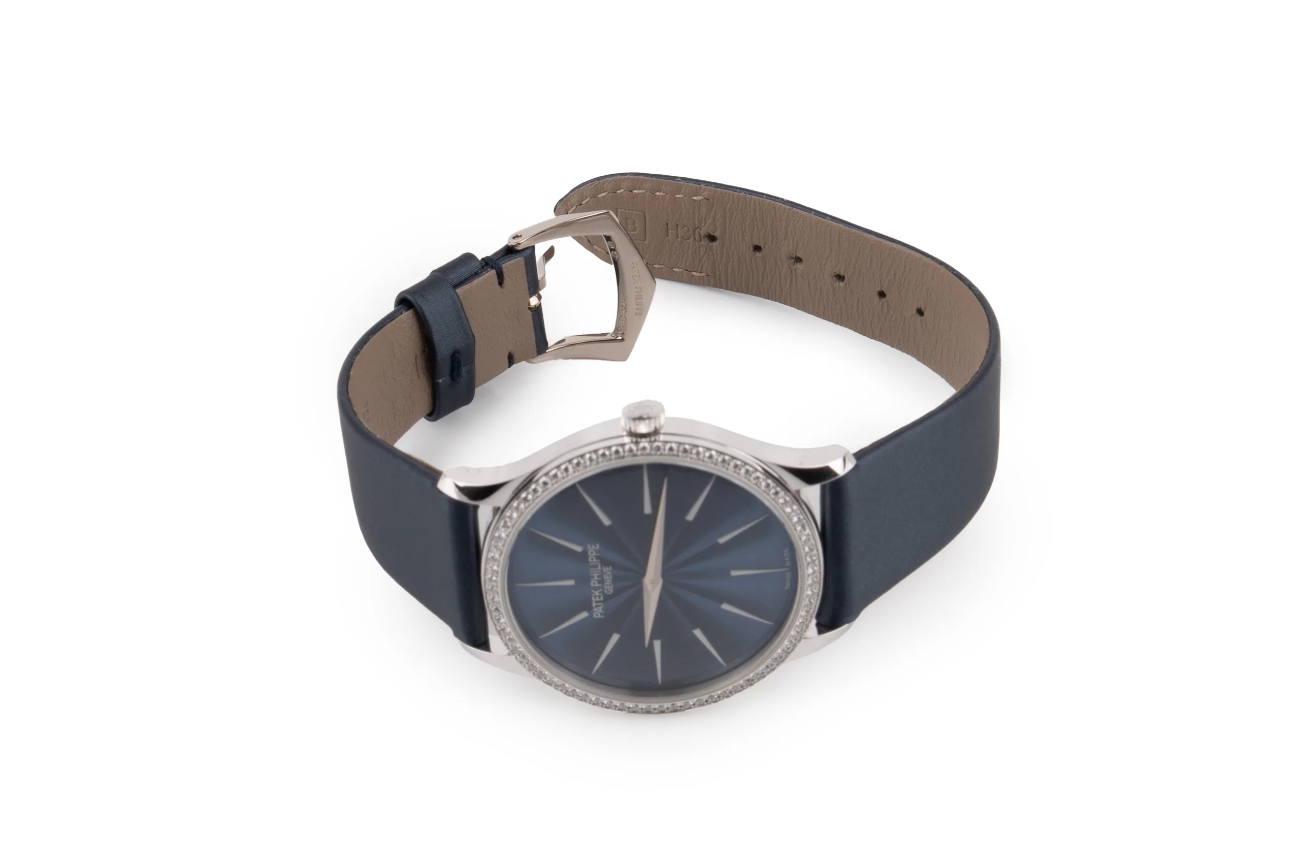 Patek Philippe Calatrava	Ref- 4997-200G-001 Guilloche Laque Or Gris Blue Indigo 35mm - Image 5