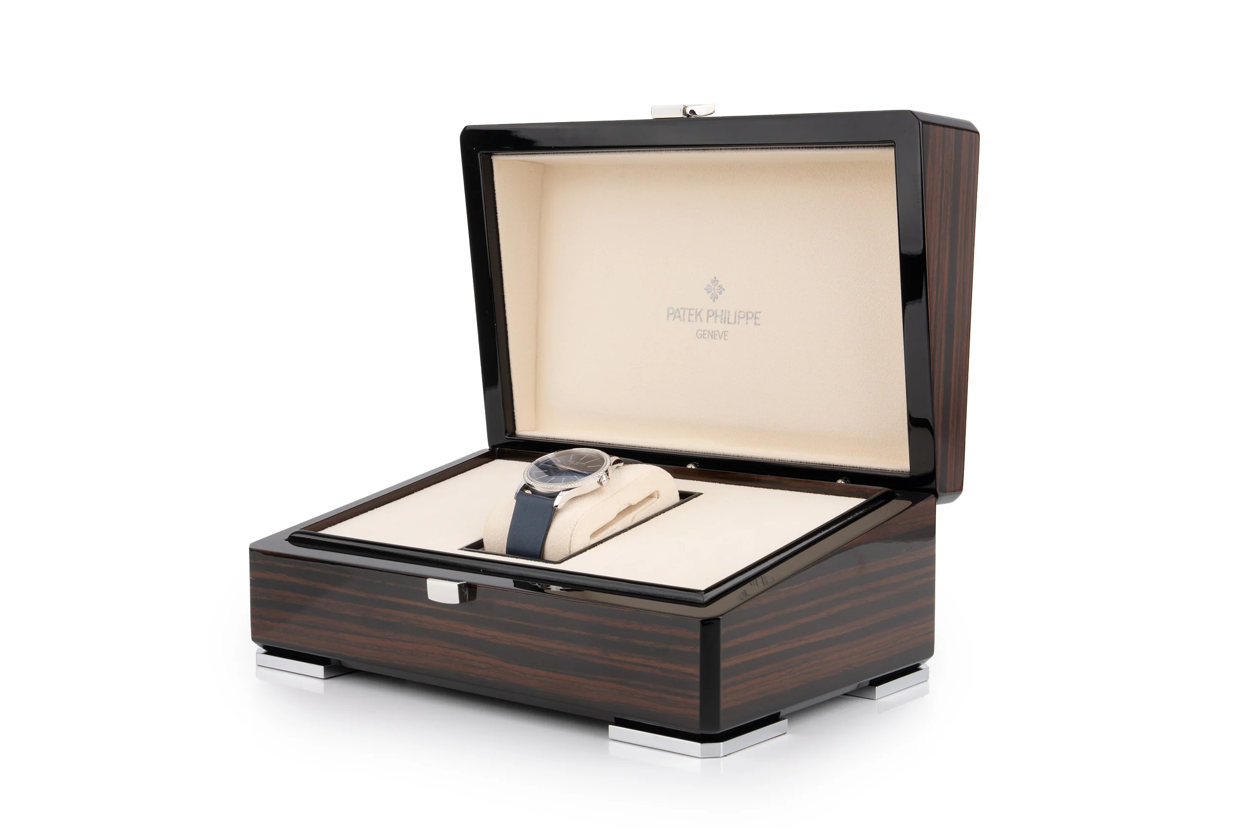 Patek Philippe Calatrava	Ref- 4997-200G-001 Guilloche Laque Or Gris Blue Indigo 35mm - Image 7
