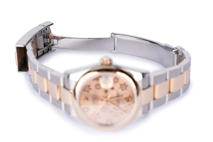 Rolex Date Just 31mm Rose Gold/ Steel Pink Floral 2014 Ref 178241 - Image 6