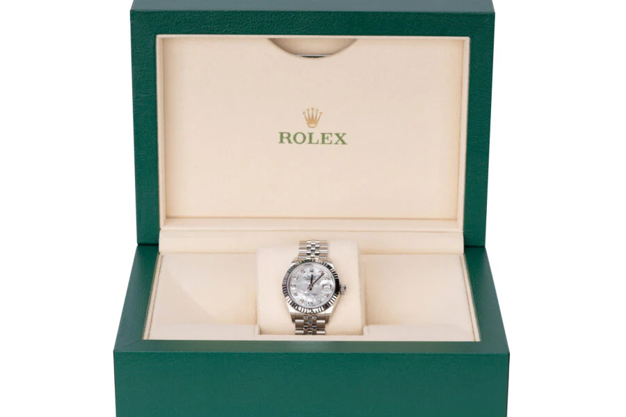 Rolex Datejust 28mm Mop Diamond Jubilee Bracelet - Image 4
