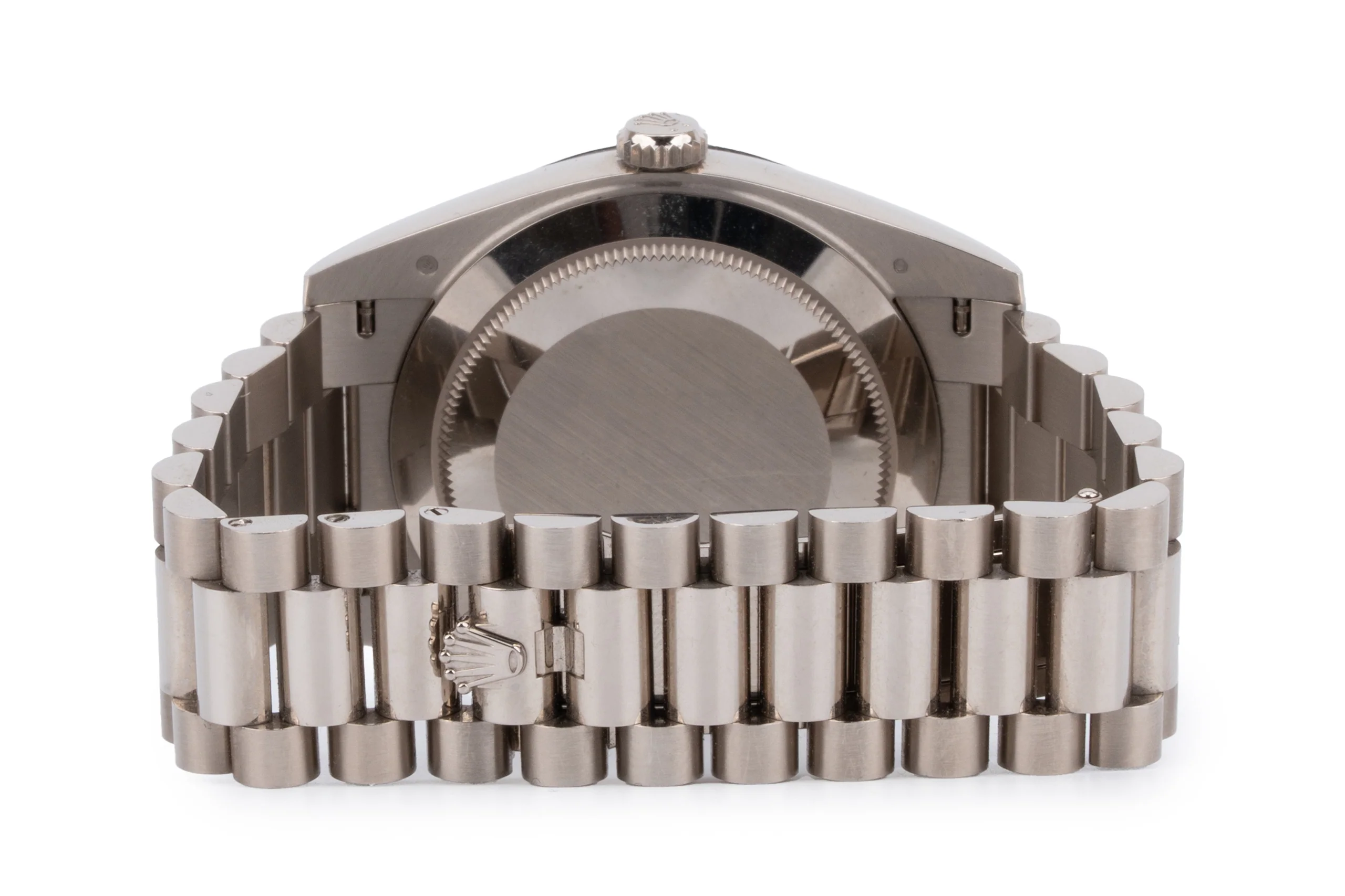 Rolex Day Date White Gold Diamond Paved Sapphire Dial 40mm - Image 3
